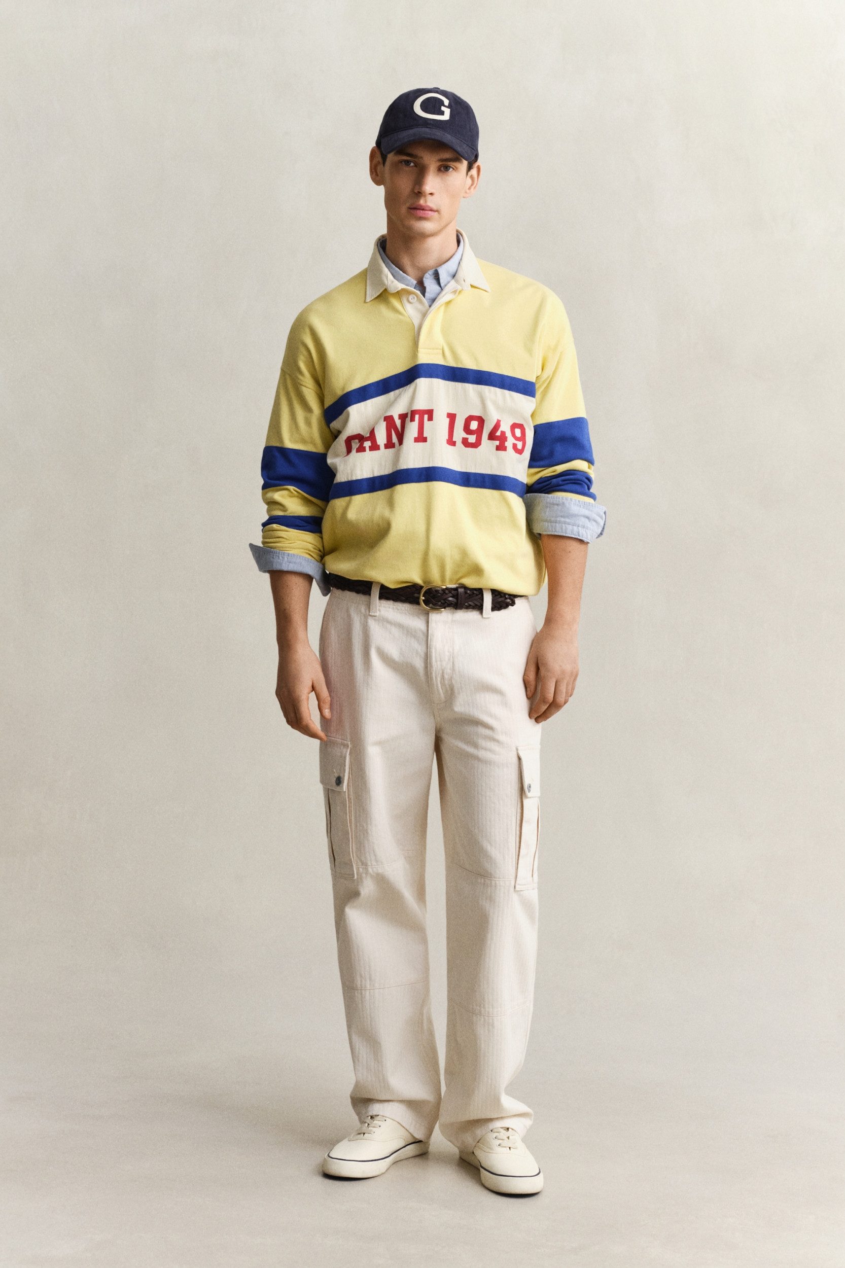 Gant Cargohose Cargohose Herringbone - Relaxed Fit
