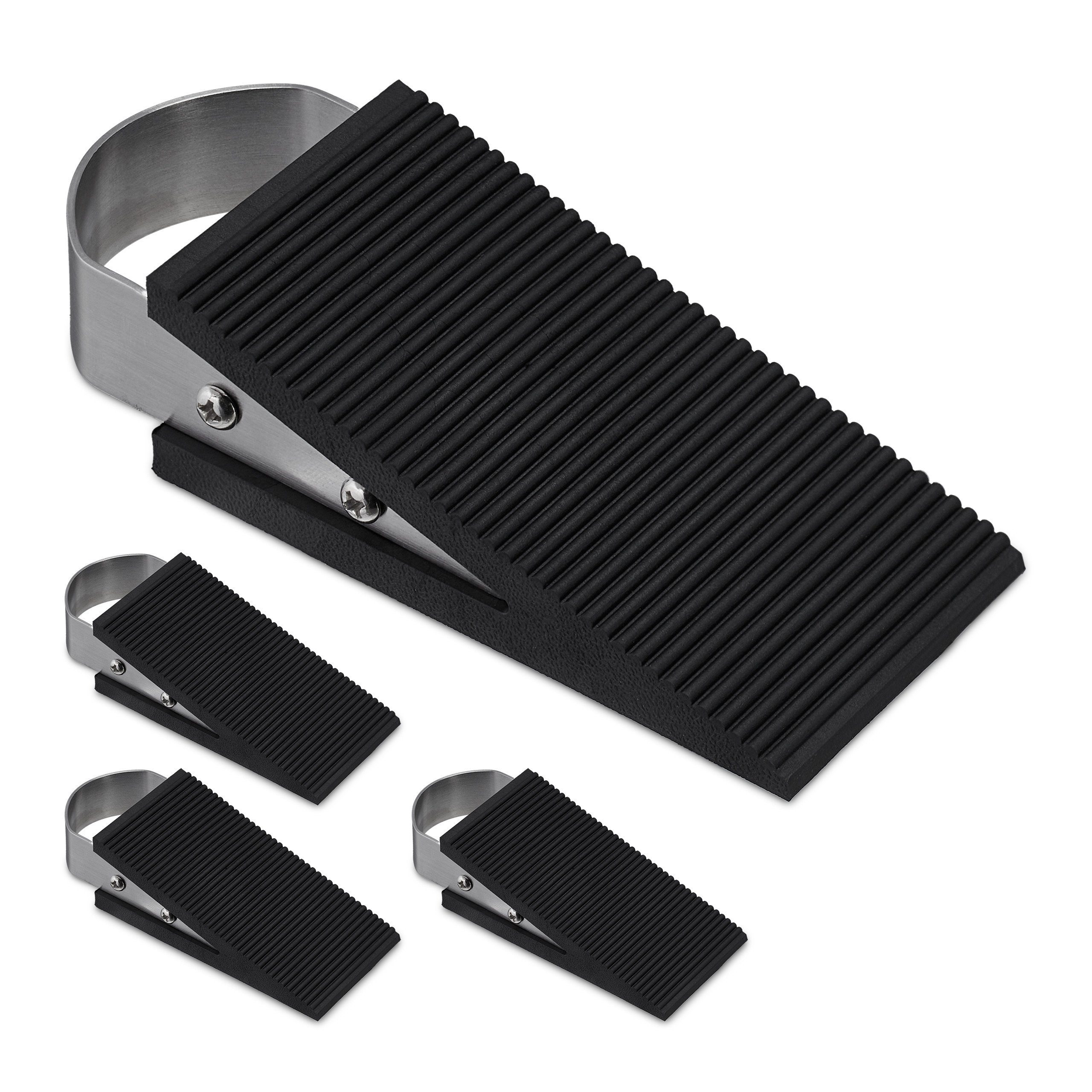 relaxdays Türstopper 4 x Türkeil Gummi günstig online kaufen
