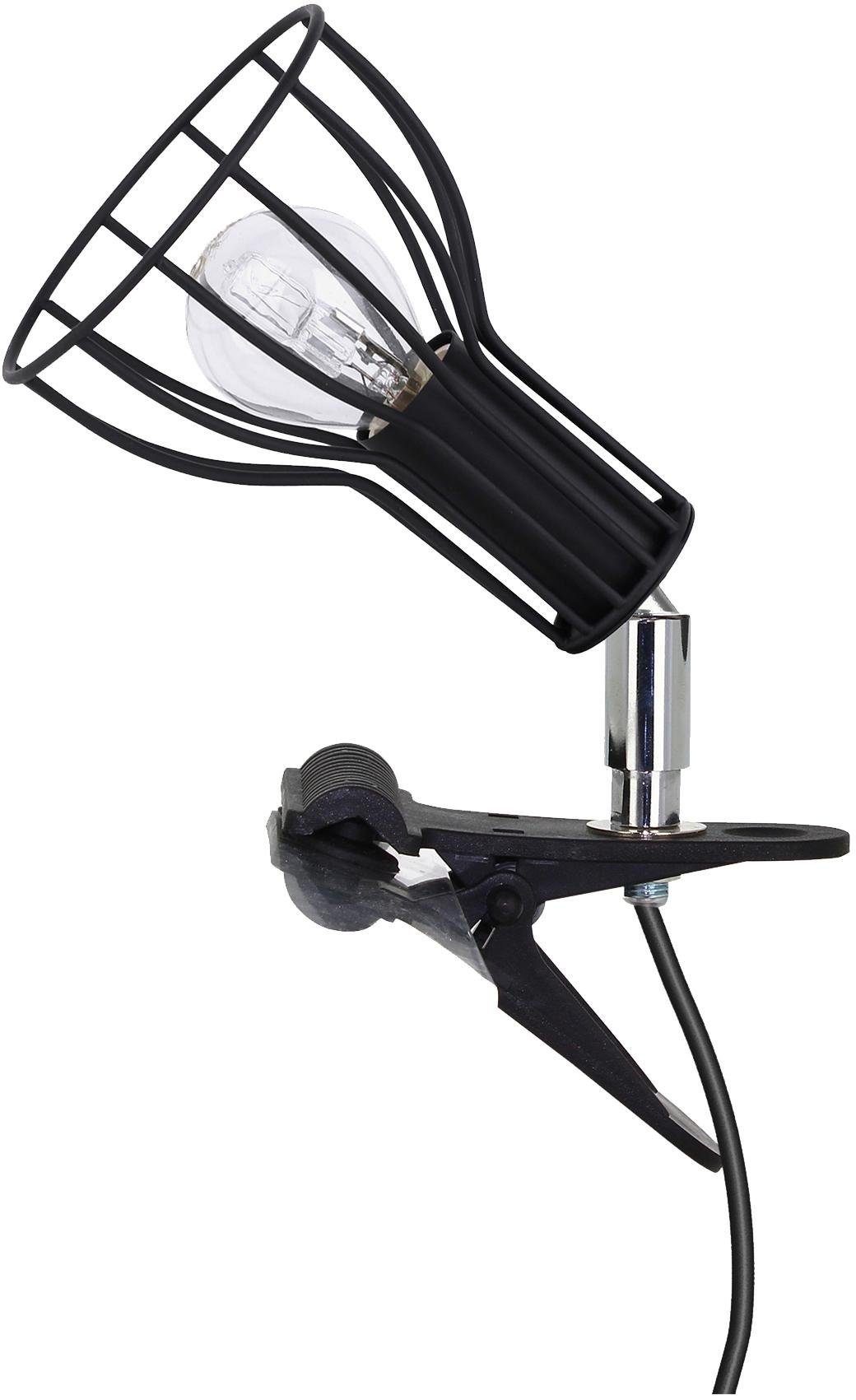 SPOT Light Klemmleuchte MEGAN, ohne Klemmleuchte, LM Dekorativer E14 Leuchtmittel, aus passendes Metall, Schirm Moderne