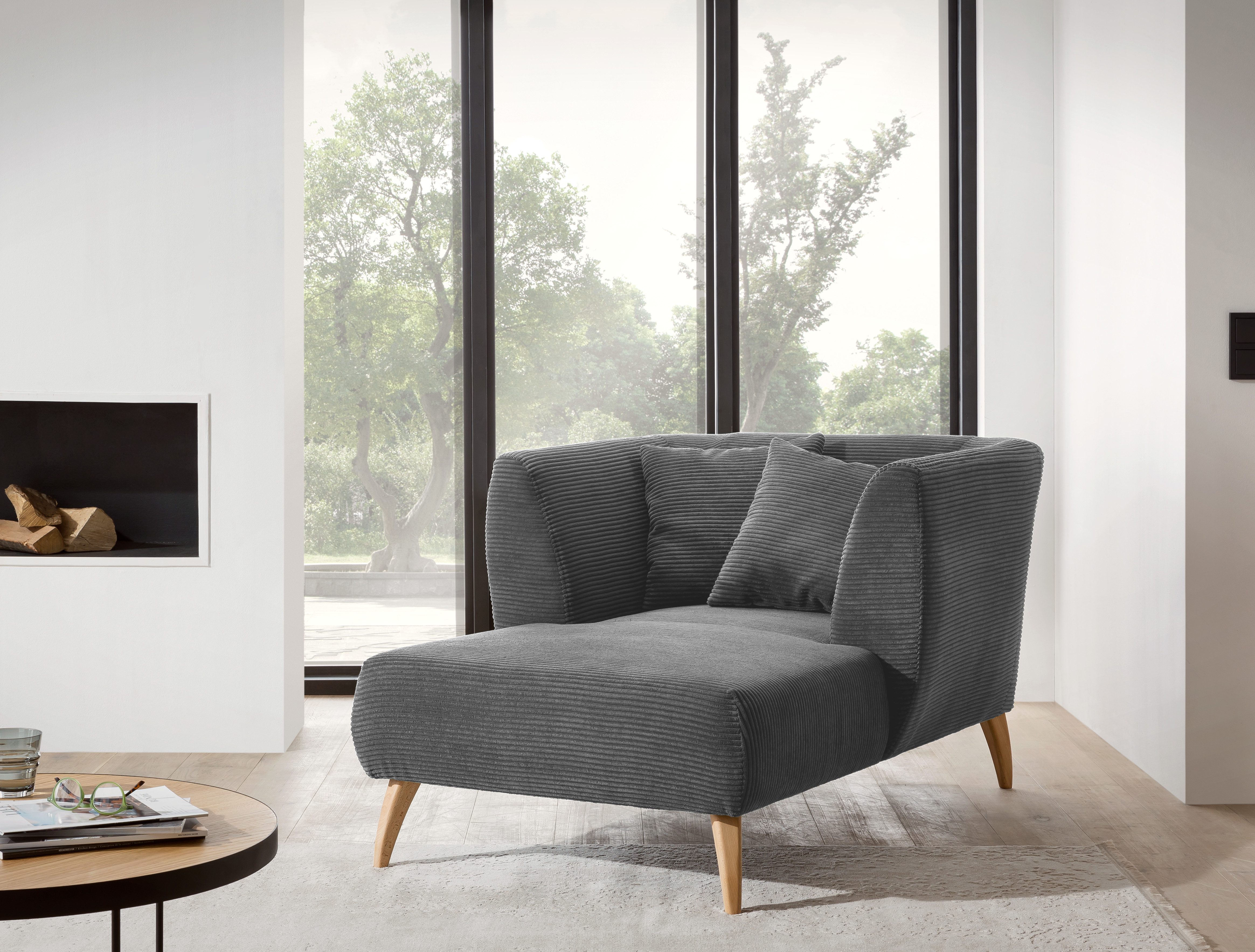 Home affaire Relaxsessel Lazio modern und bequem, schmale Armlehnen, tolle Detailverarbeitung, zwei verschiedene Fußfarben wählbar