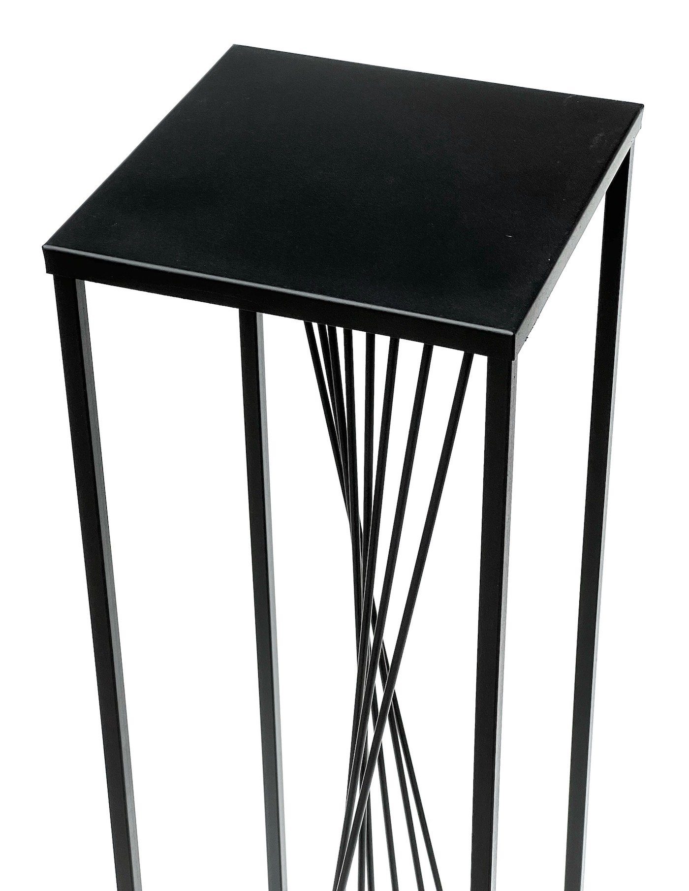 DanDiBo Blumenhocker Metall Schwarz Eckig Blumenhocker Beistelltisch Design