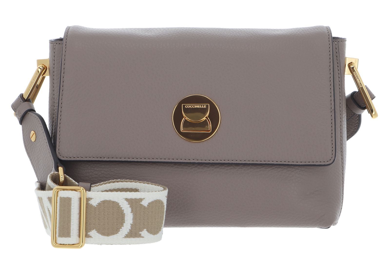 COCCINELLE Umhängetasche Liya Signature, aus echtem Rindsleder