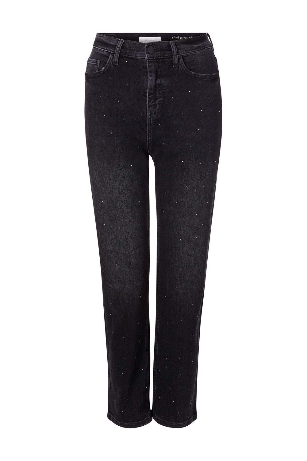 Regular-fit-Jeans rhinestone & straight black d Rich Vintage Royal