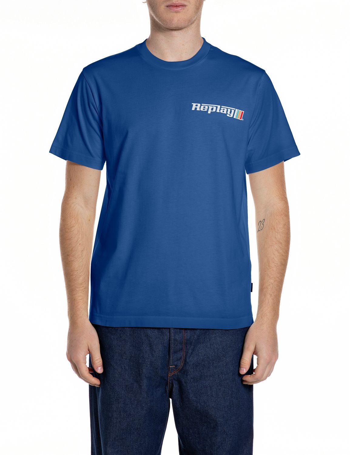 Replay T-Shirt mit Racing-Print