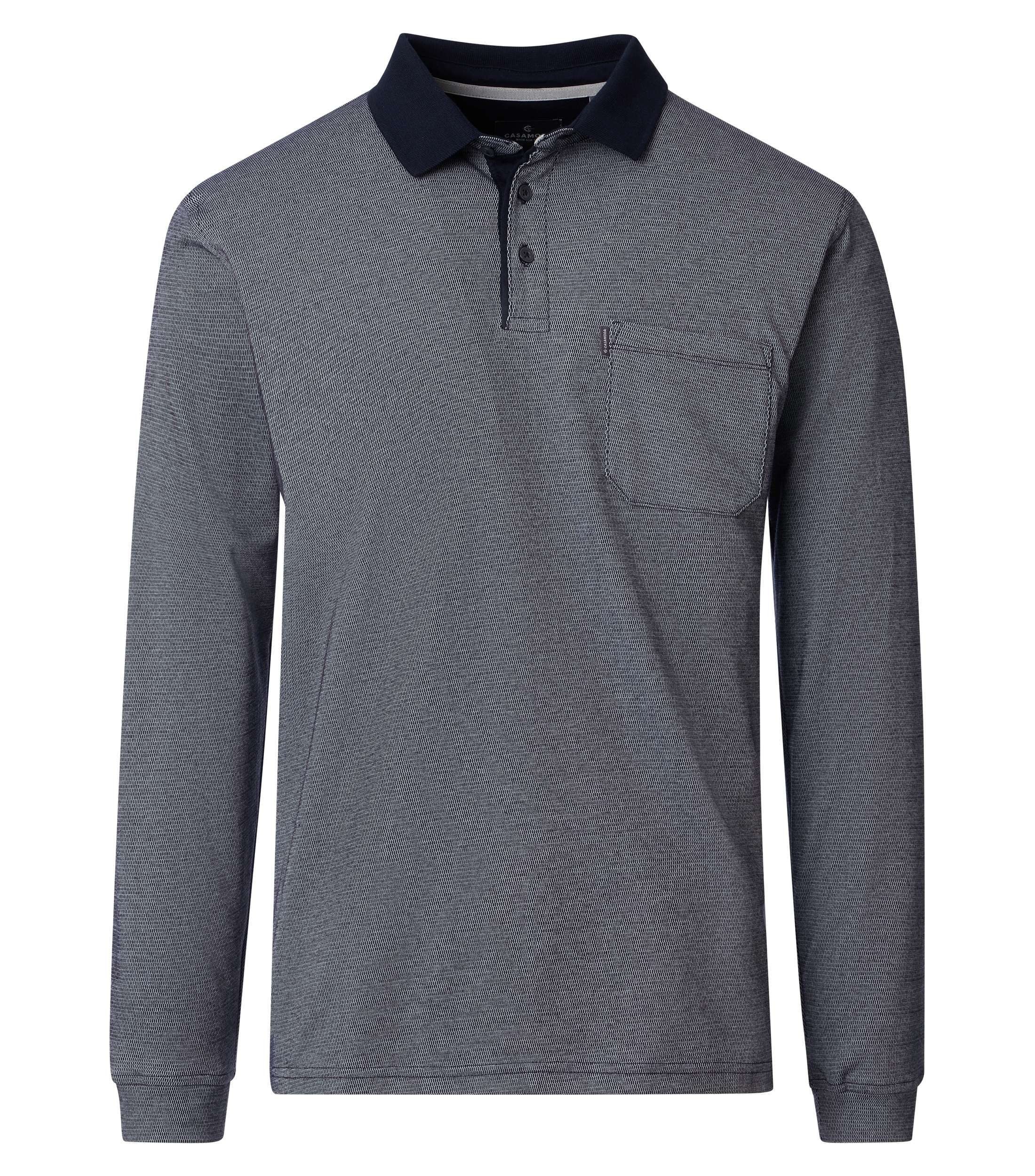 CASAMODA Langarm-Poloshirt günstig online kaufen