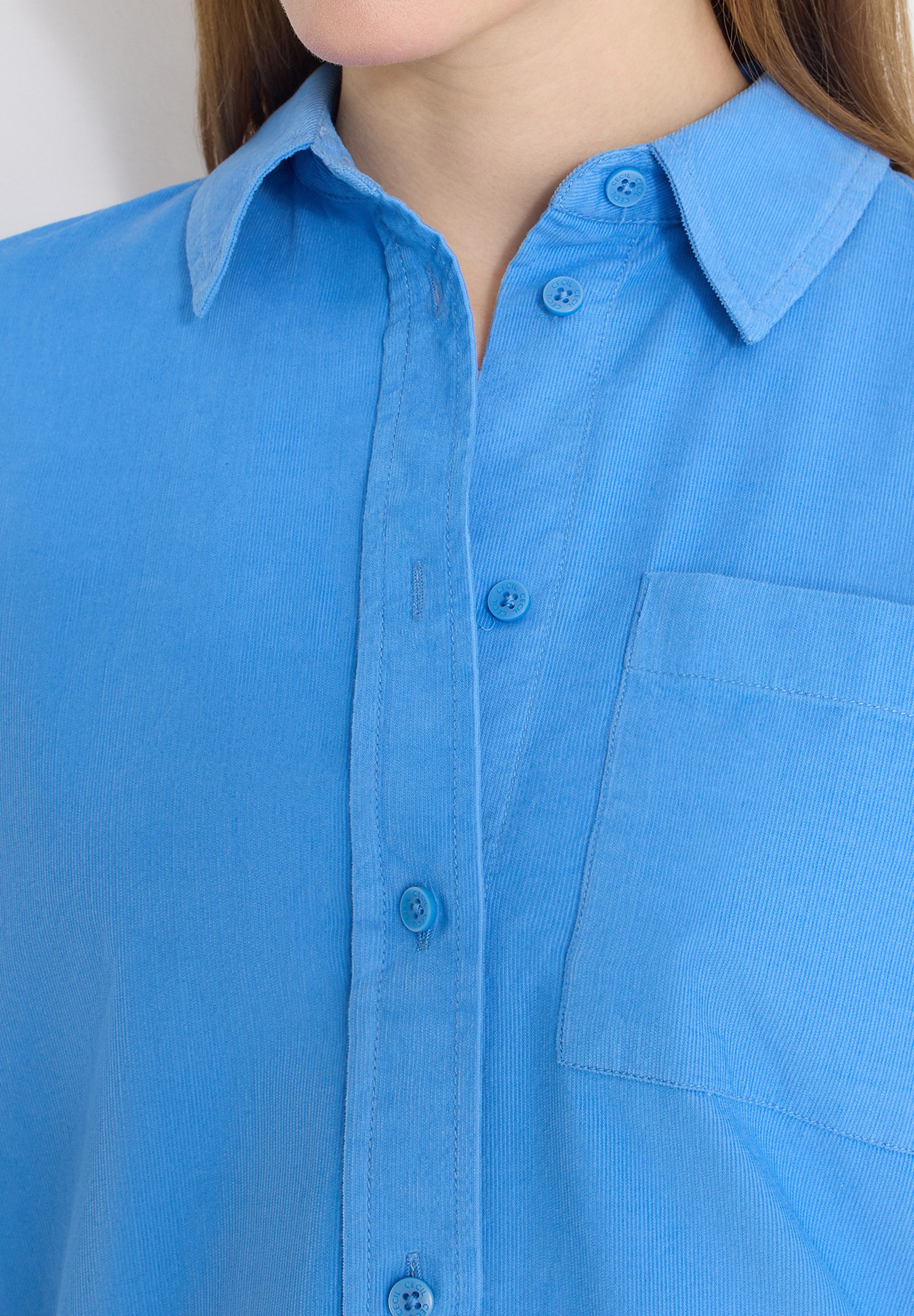 CECIL Hemdbluse in feiner Cord-Qualität