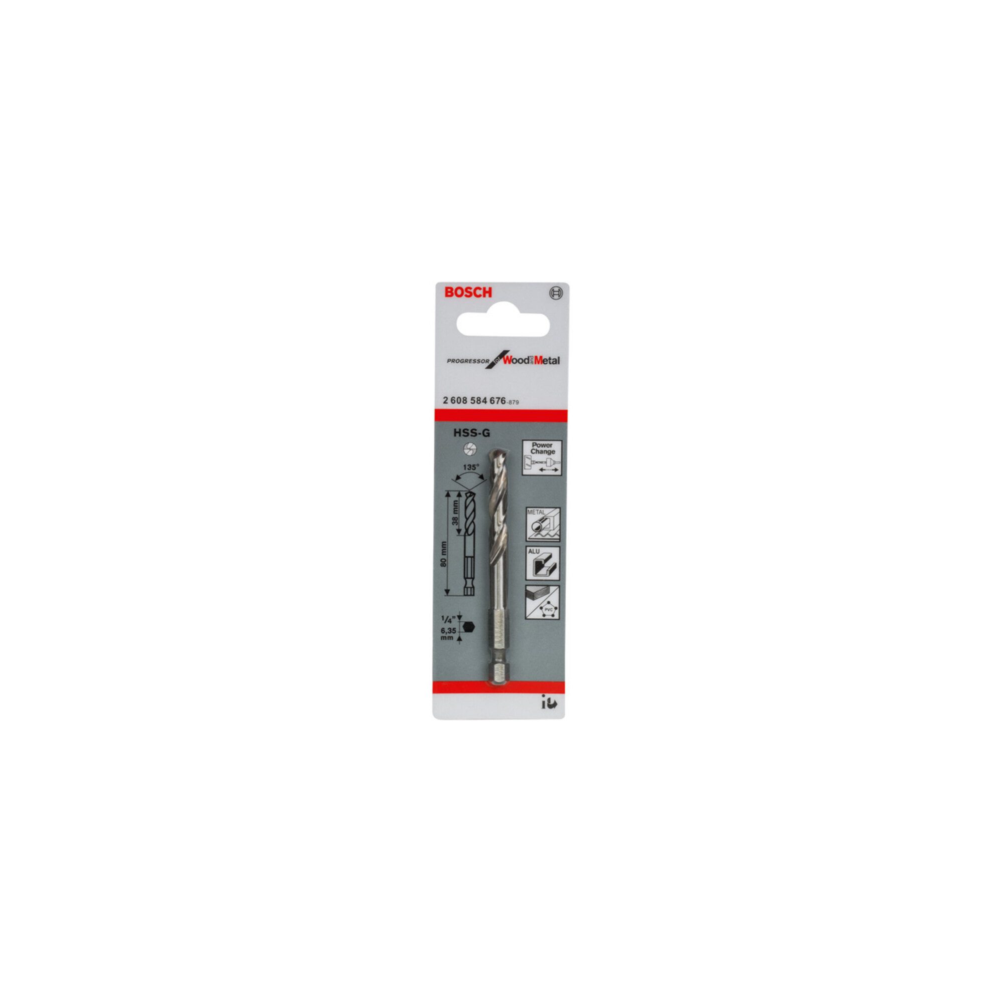 Bosch Professional Metallbohrer Bosch Power Tools Zentrierbohrer HSS-G 2608584676