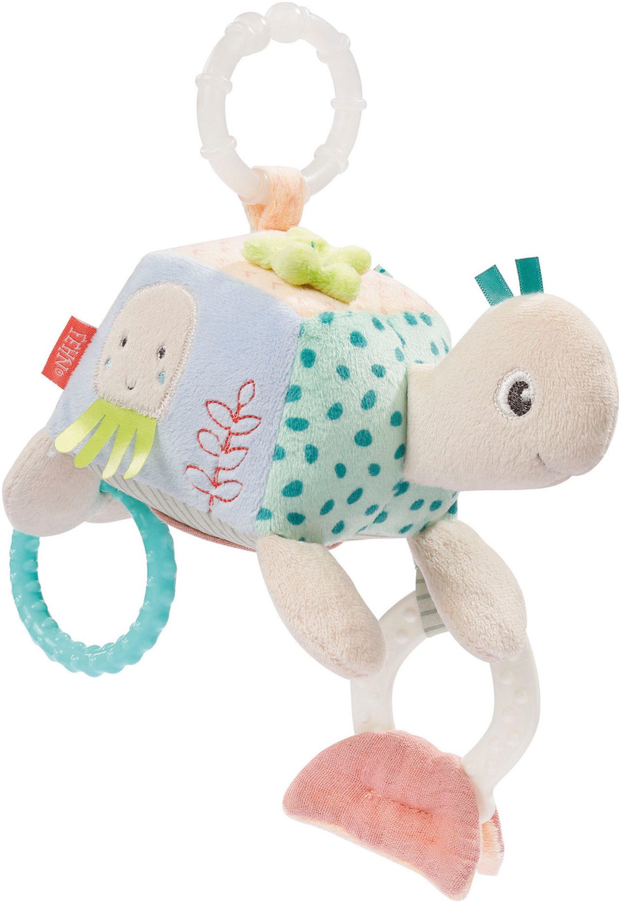 Fehn Greifspielzeug Meereskinder, Activity-Schildkröte, inklusive Befestigu günstig online kaufen