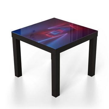 DEQORI Couchtisch 'Ultraviolette Raumteiler', Glas Beistelltisch Glastisch modern