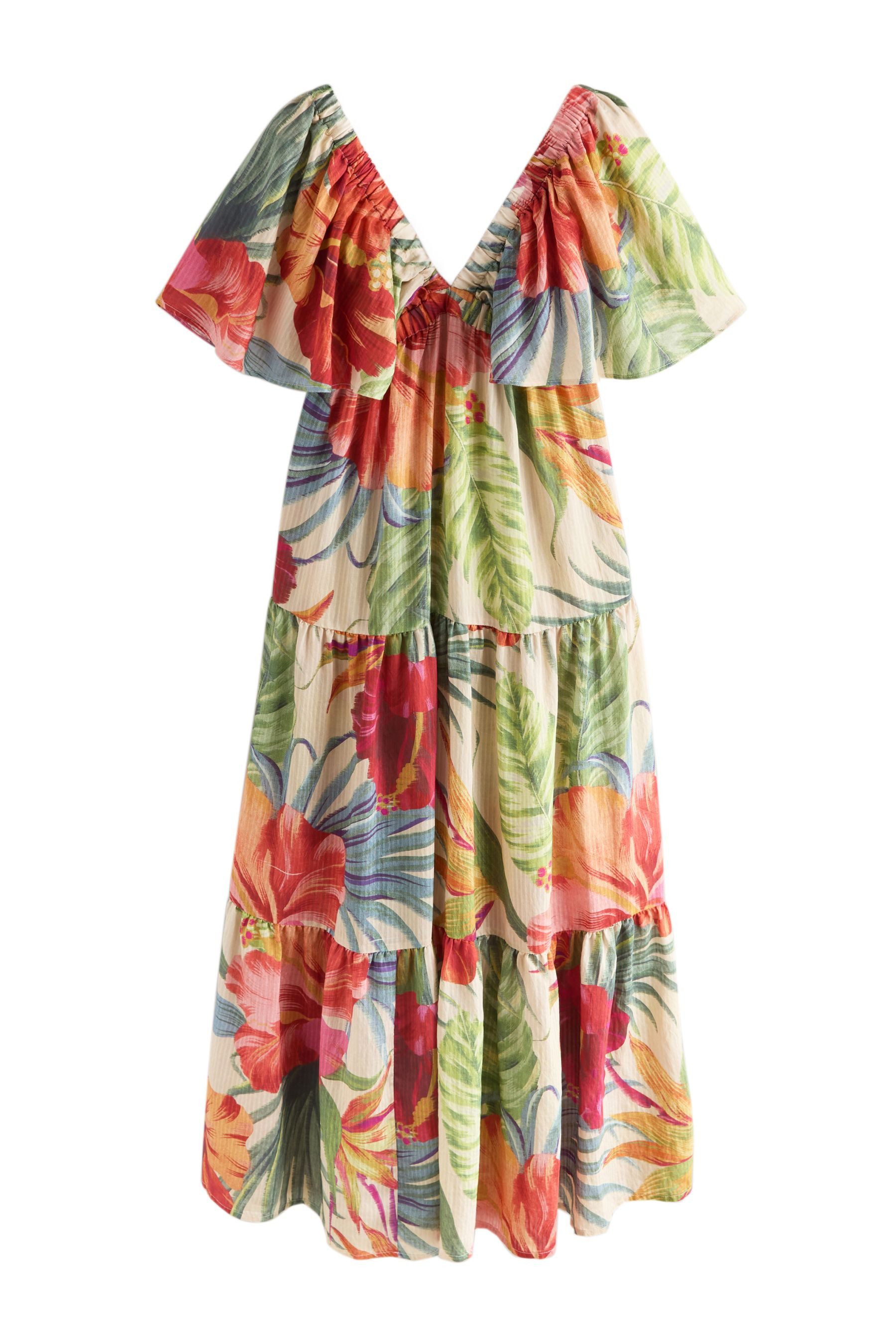 Next Strandkleid Maxikleid mit Puffärmeln (1-tlg)