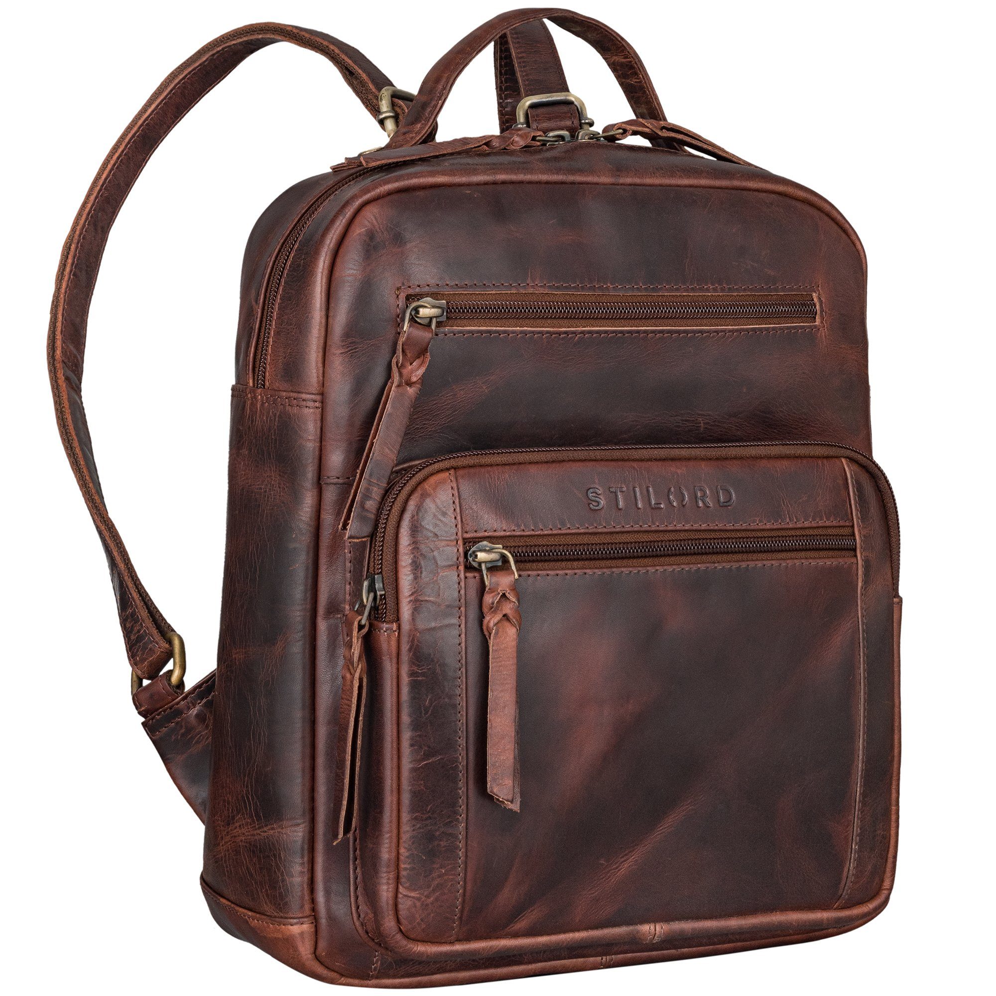 Cityrucksack "Wilma" Eleganter Rucksack Frauen Klein Leder
