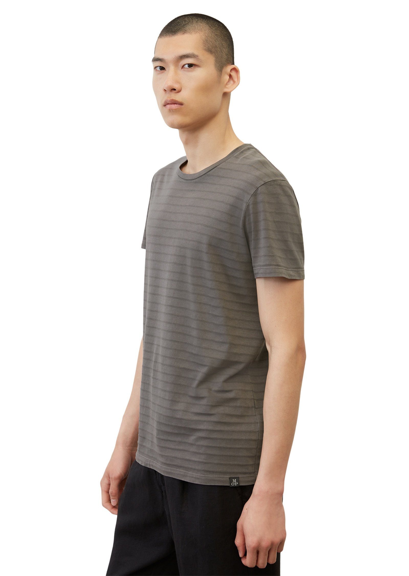 Cold-dye-Färbung mit O'Polo T-Shirt Marc grau