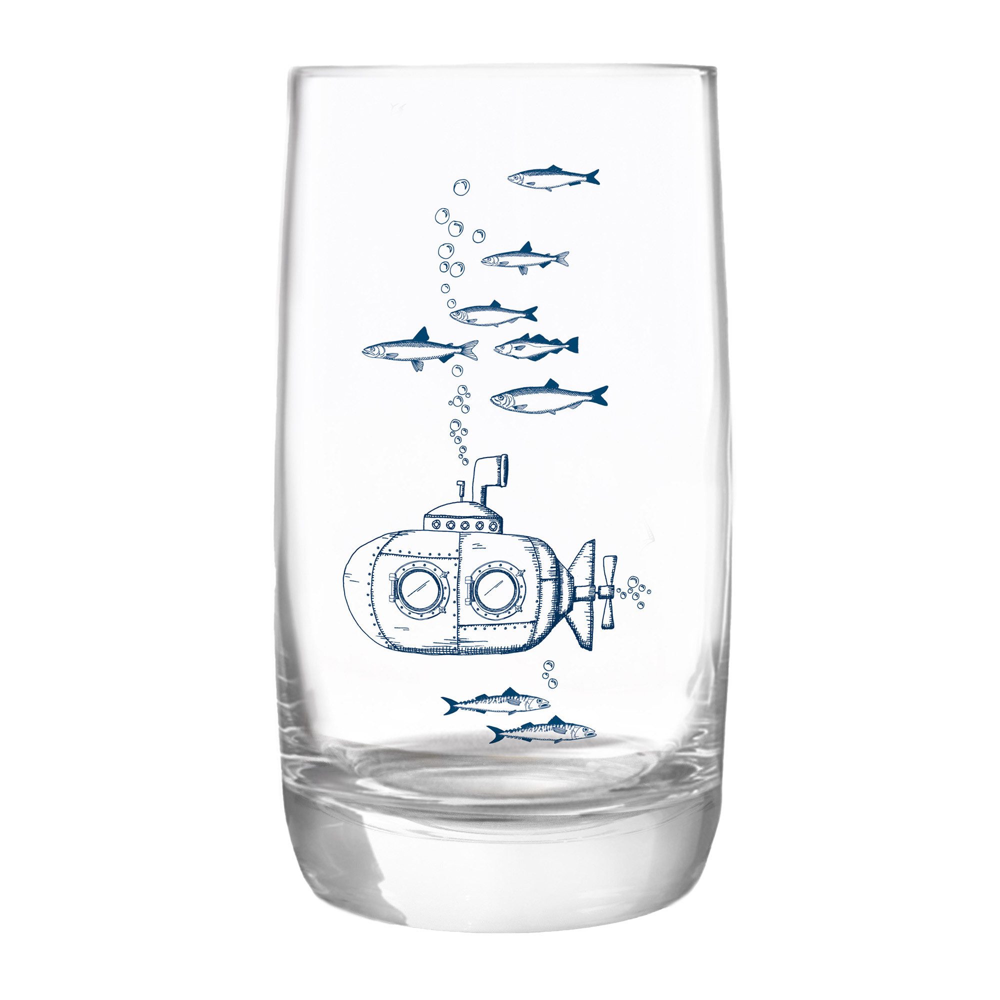 Longdrinkglas Kristallglas "U-Boot" made in EU