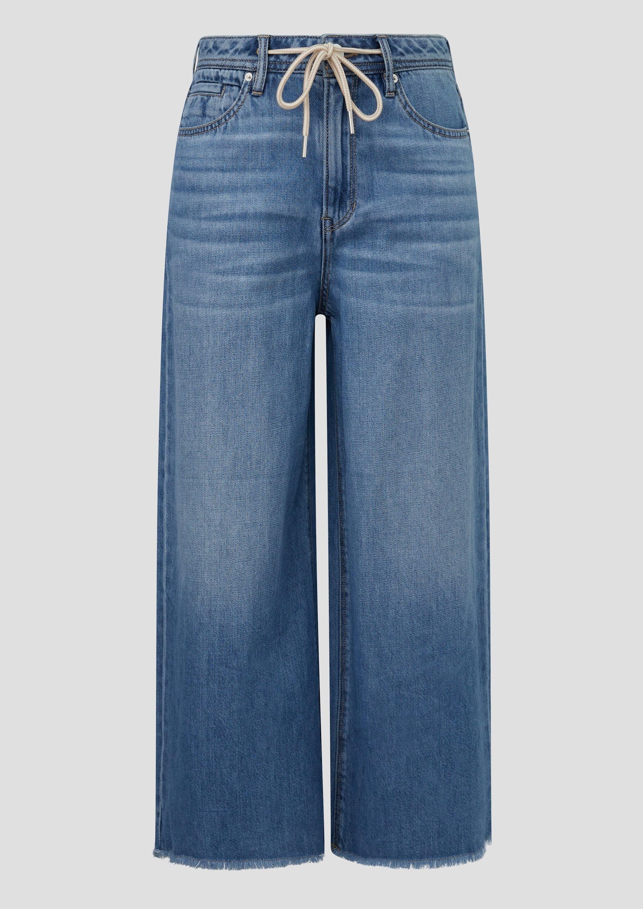 s.Oliver Weite Jeans Jeans-Hose SURI Culotte Suri / Regular Fit / High Rise / Wide Leg