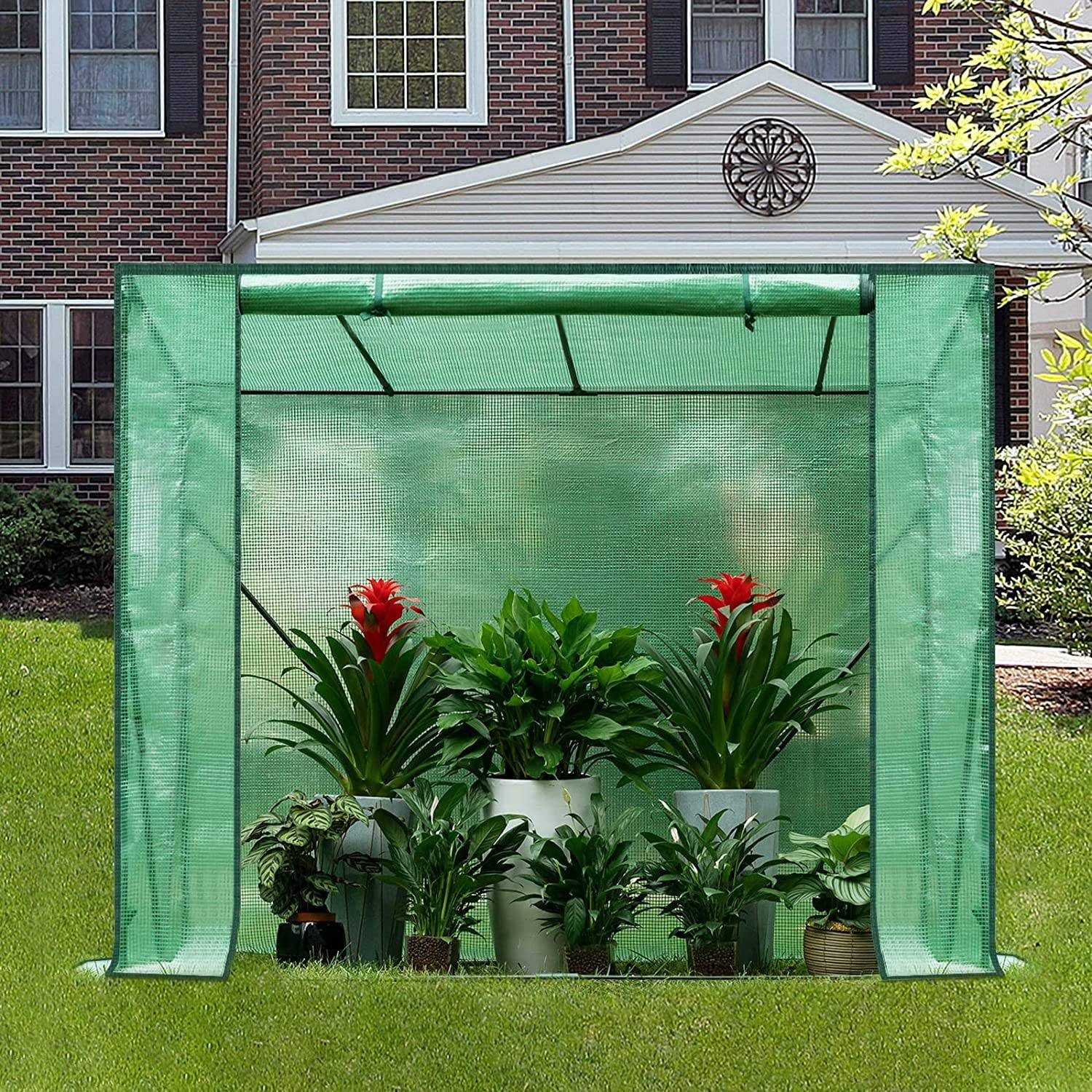 Woltu Gewächshaus, PE halbtransparent 130 g/m² günstig online kaufen