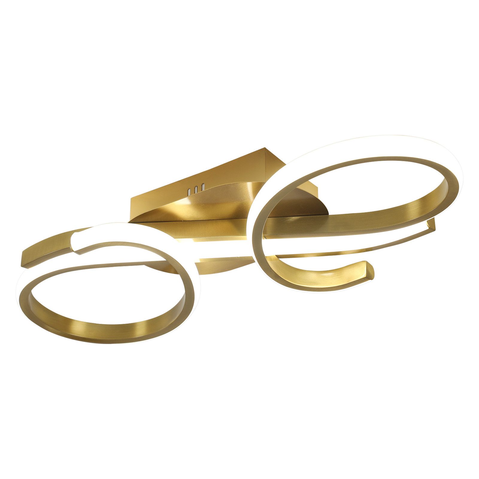 Riserva LED Dekolicht Kreative Aluminiumlampe,goldene Dekolampe,36W,6500K,42*16*7CM, Integrierte LED