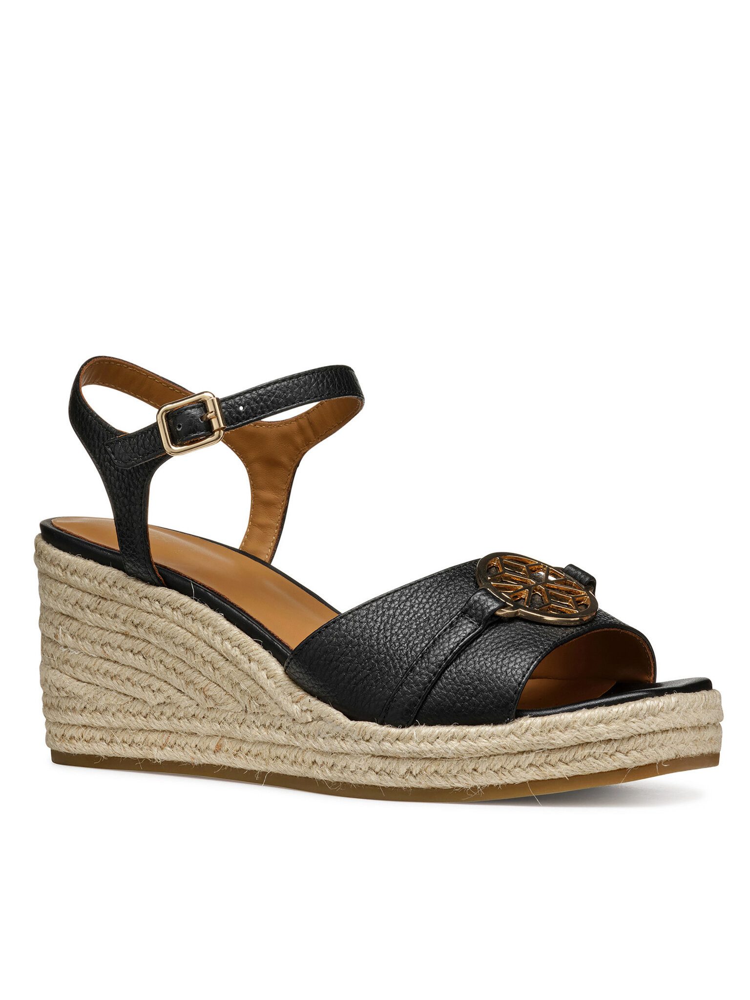 Geox Geox Damen Espadrilles GEOX-D55UYB-00046 C9999 Schwarz Espadrille