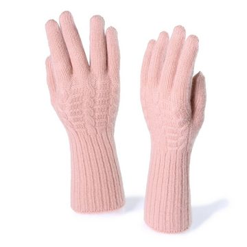 Tumelo Strickhandschuhe Handschuhe 100% Kaschmir DamenCamel