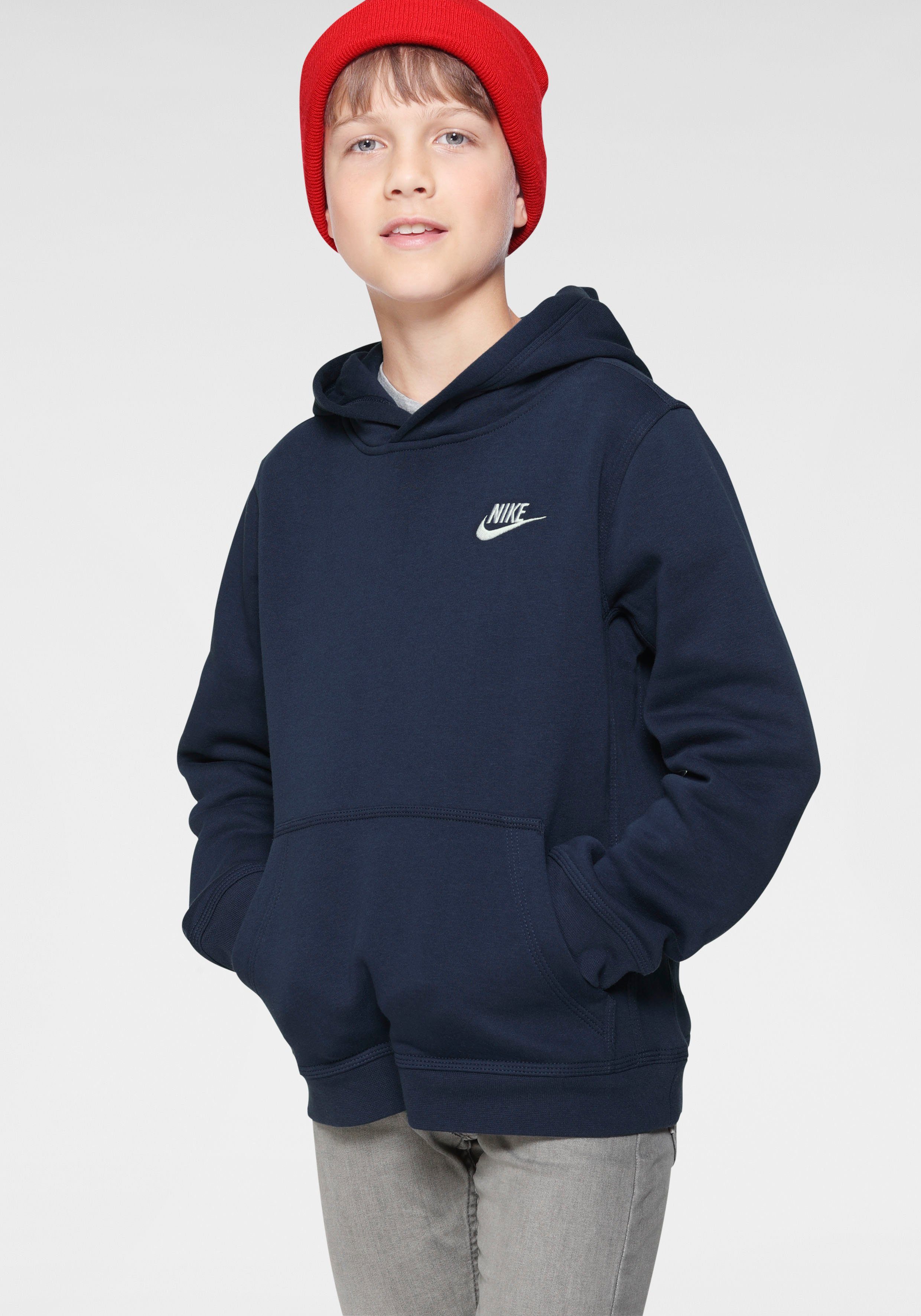 Nike Sportswear Hoodie Big Kids' Club Pullover Kapuzensweatshirt dunkelblau