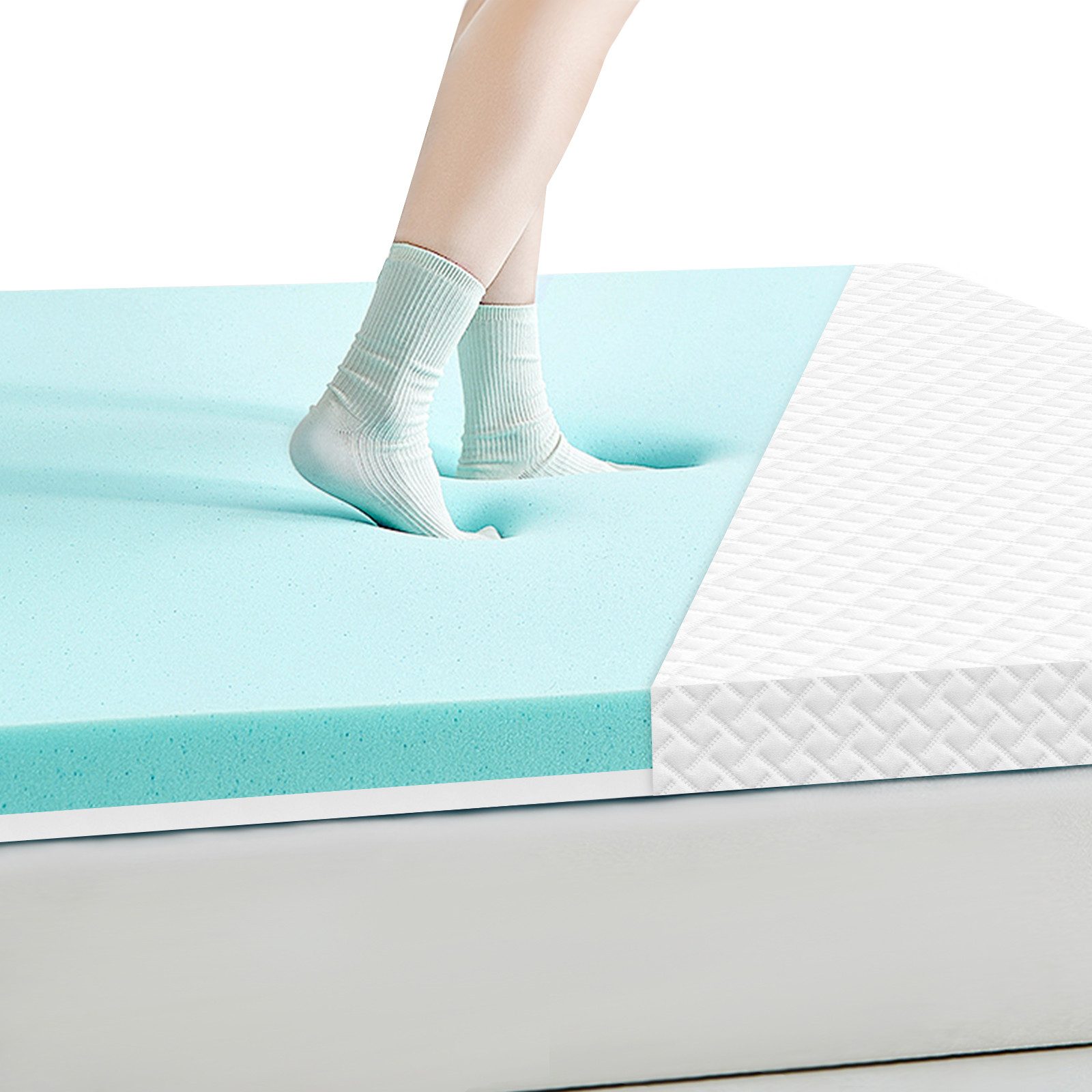 ROYGBIV, Topper 90x200cm, matratzen topper 180x200 cm, Gel Topper, 7 cm hoc günstig online kaufen