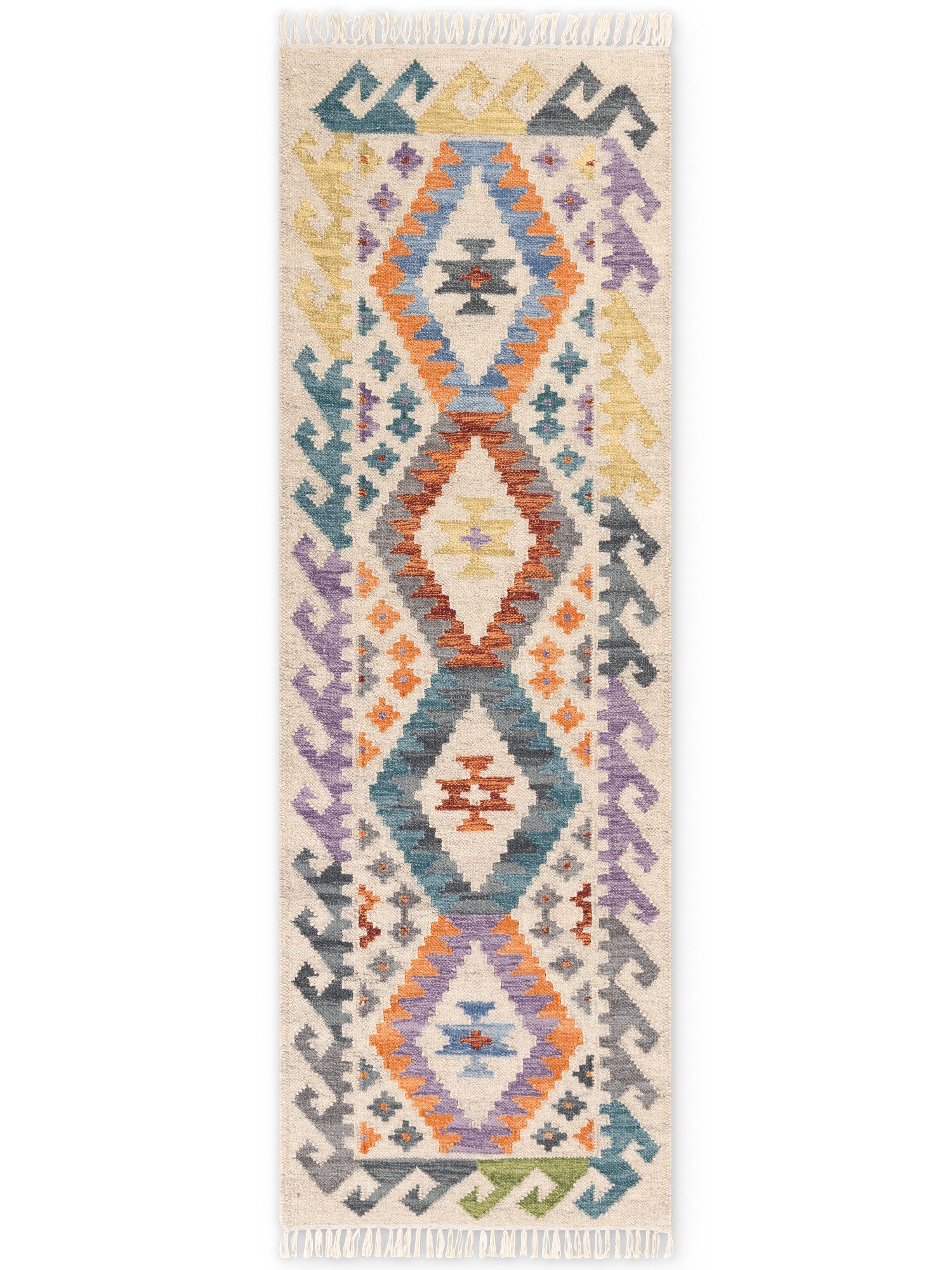 HANSE Home Teppich Kelim Oasis, rechteckig, Höhe: 3 mm, Wolle, Baumwolle, Natur, Handgewebt, orientalisch, Boho, traditionell