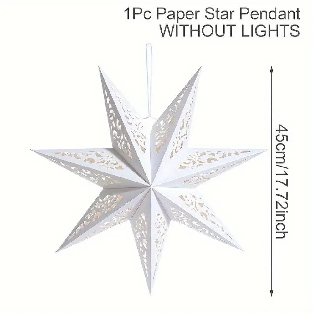 Montegoni Lichterkette Weihnachtsstern Papierstern 45 cm mit LED – Weihnach günstig online kaufen