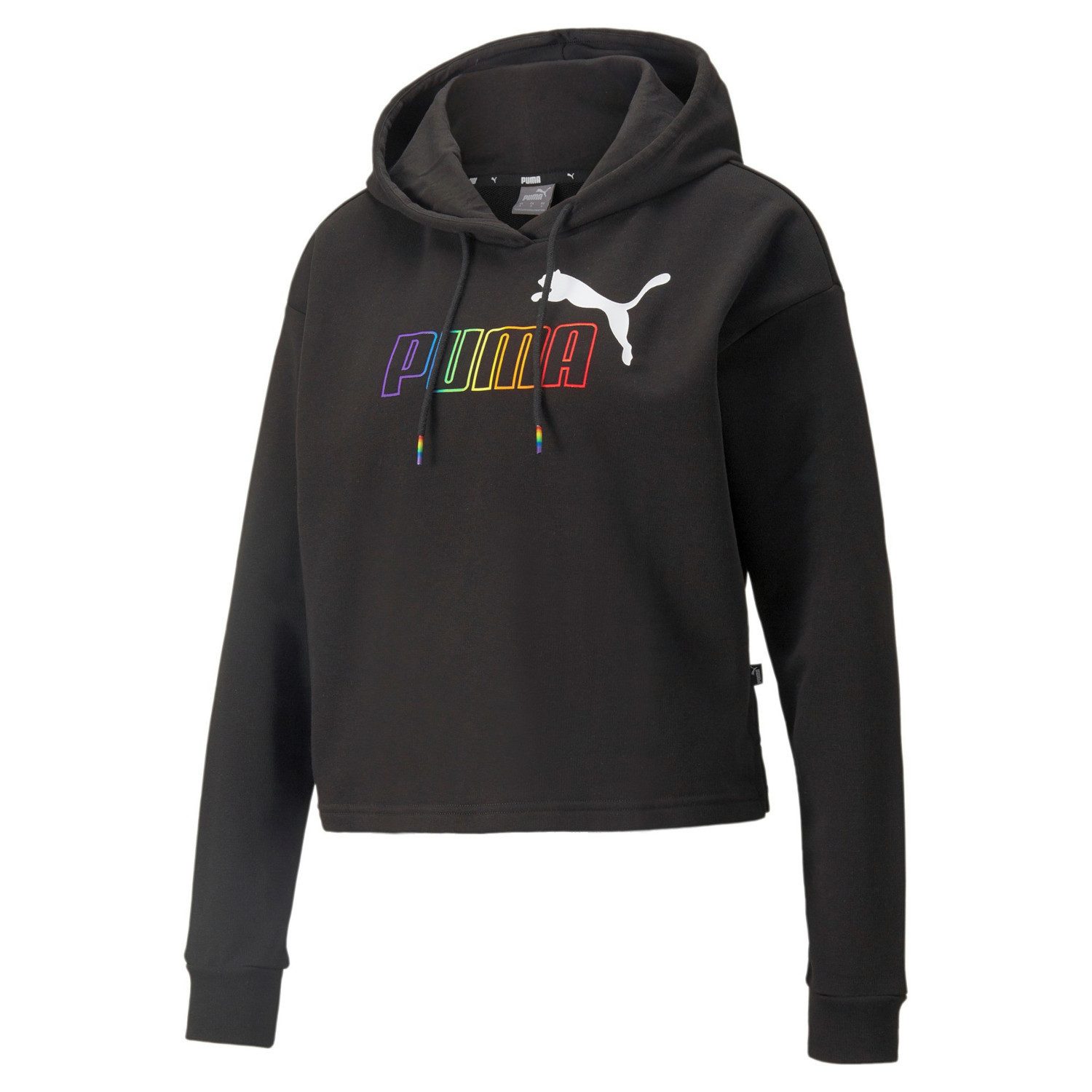 Kapuzenpullover Puma Damen Kapuzenpullover ESS+ Rainbow Cropped Hoodie 848429