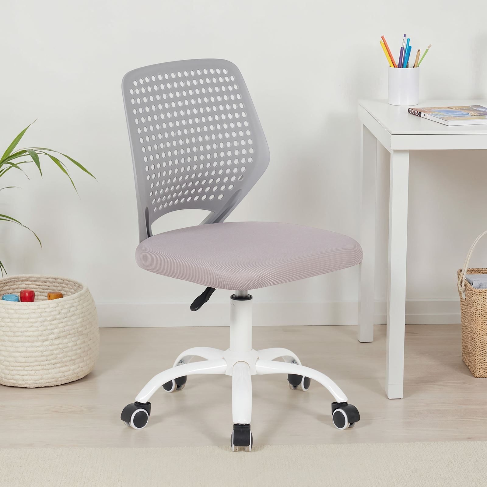 IDIMEX Drehstuhl JADE, Schreibtischstuhl für Kinder höhenverstellbar mit Ku günstig online kaufen