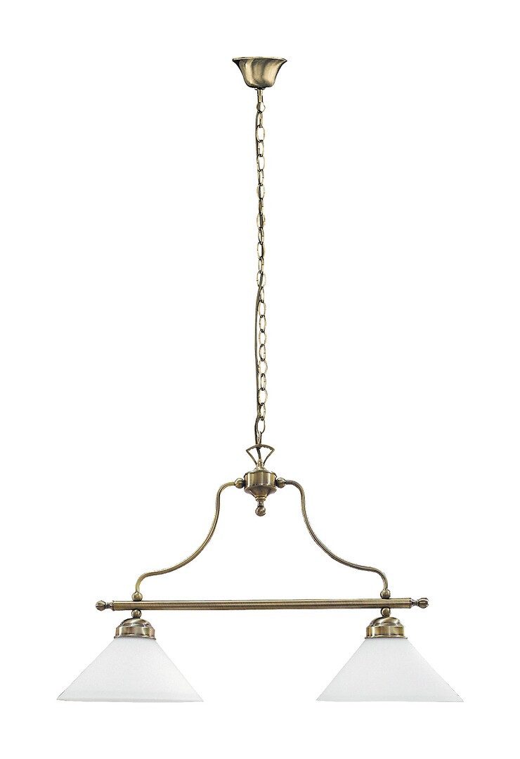 Rabalux Kronleuchter "Marian" 2-flammig, Metall, weiß, E27, L460mm