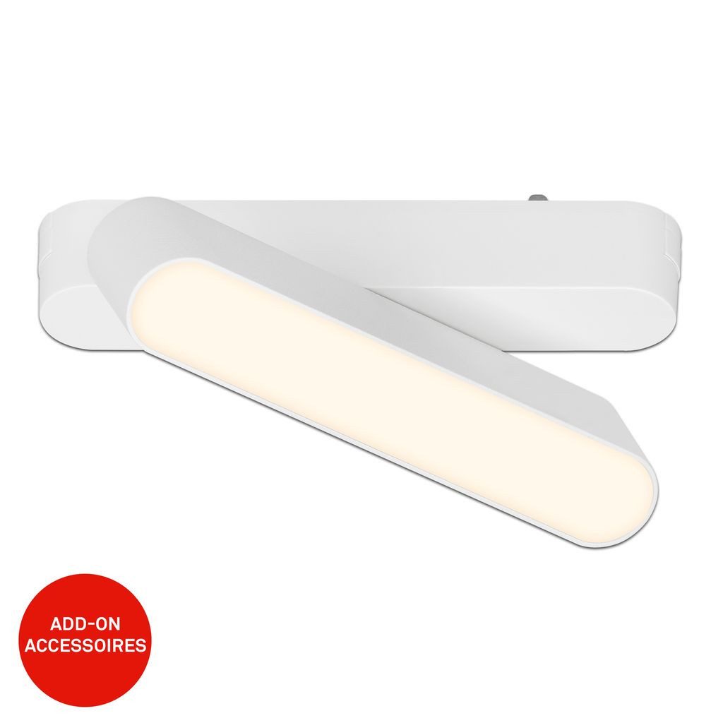 Briloner Leuchten LED Deckenleuchte 8030016, LED fest integriert, 3000K - Warmweiß, LED Tracklight 130mm Weiß 5,5W Schienensystem Luxtrail Wohnzimmer Büro