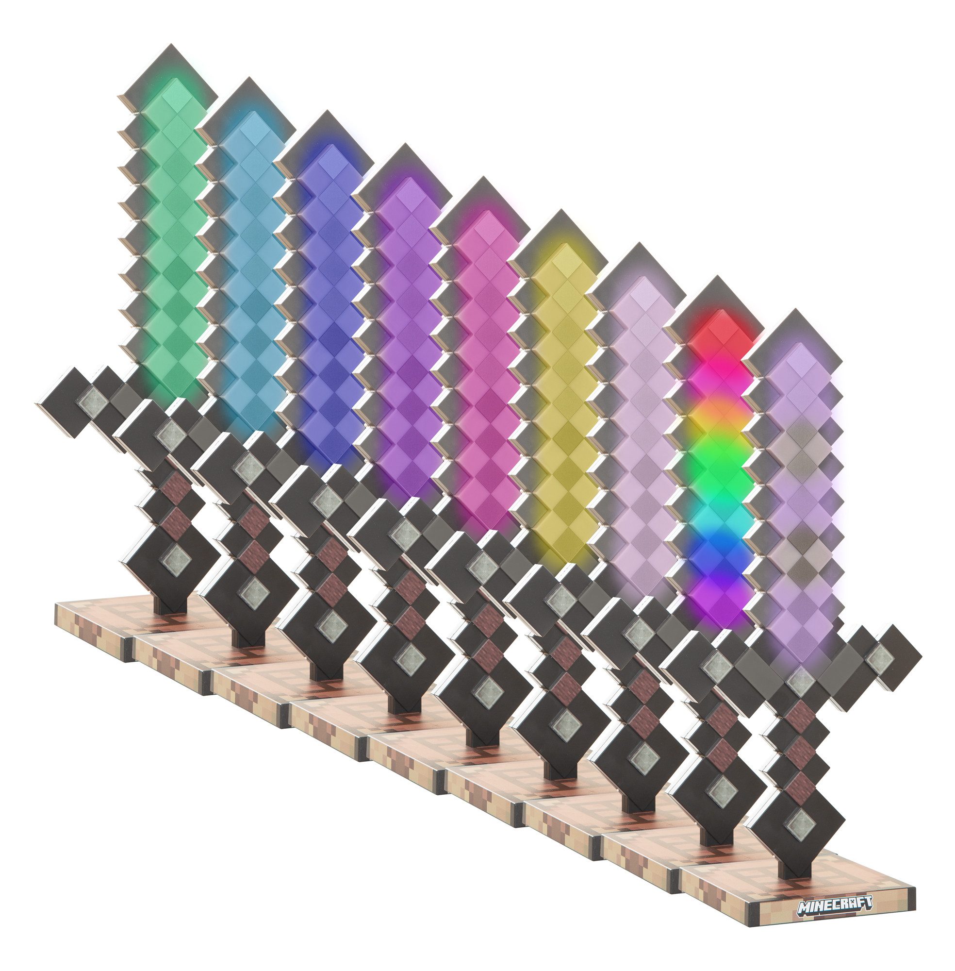 Minecraft LED Dekolicht - Deko für Minecraft Fans - Dekolampe, aufladbarer Akku, LED fest integriert, Designs: Fackel, Potion, Creeper, Netherite, Fuchsbaby ode – Bild 4 von 5