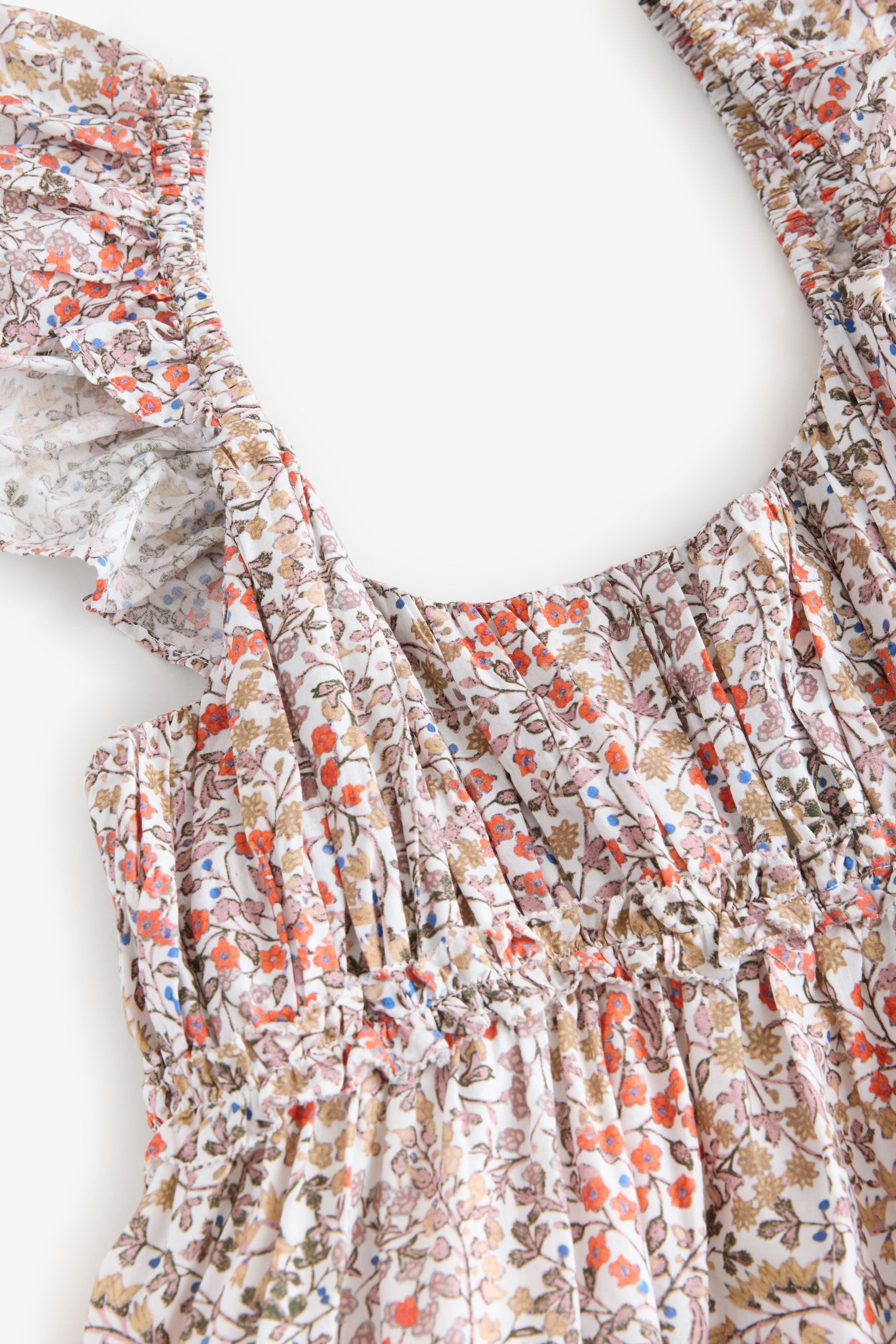 LAURA ASHLEY Midikleid Laura Ashley Clarissa Midaxi-Kleid, Lochstickerei (1-tlg)