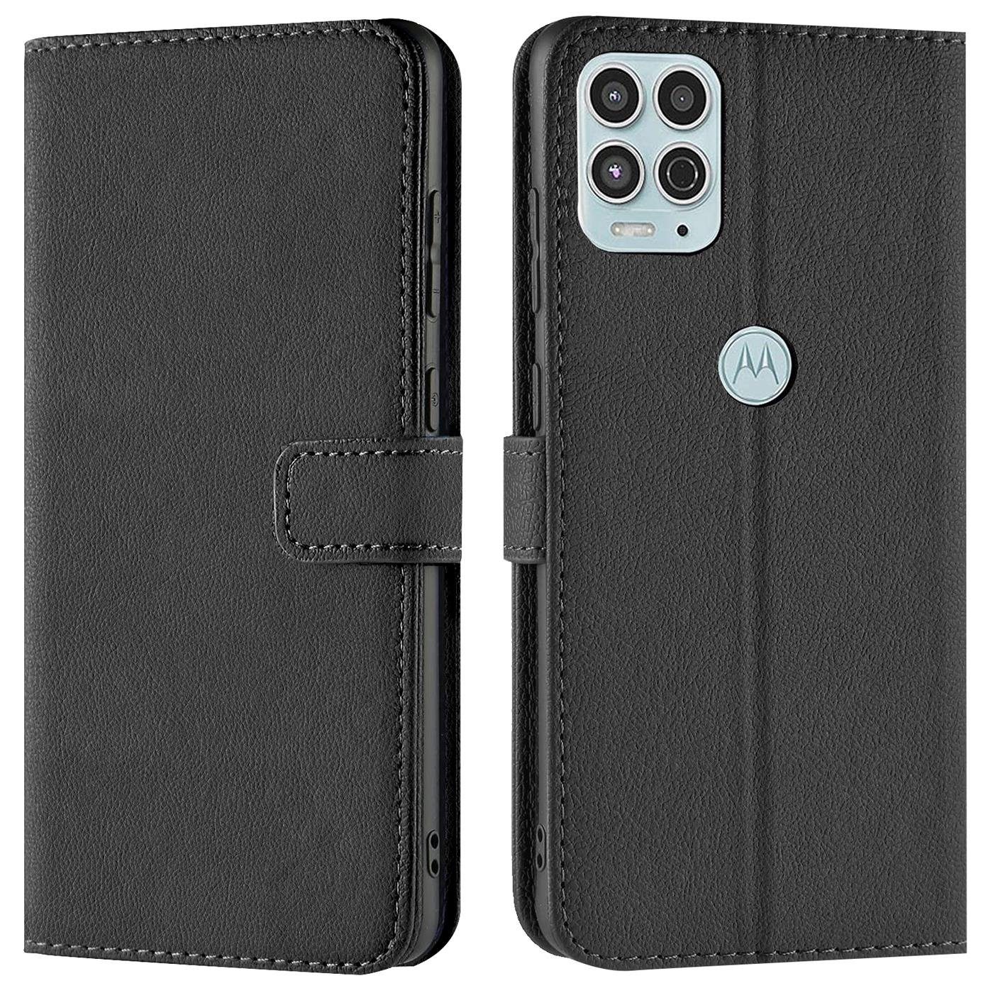 CoolGadget Handyhülle Wallet Klapp Tasche Book Case für Motorola Moto G100 6,7 Zoll, Hülle Klapphülle Flip Cover Etui Schutzhülle