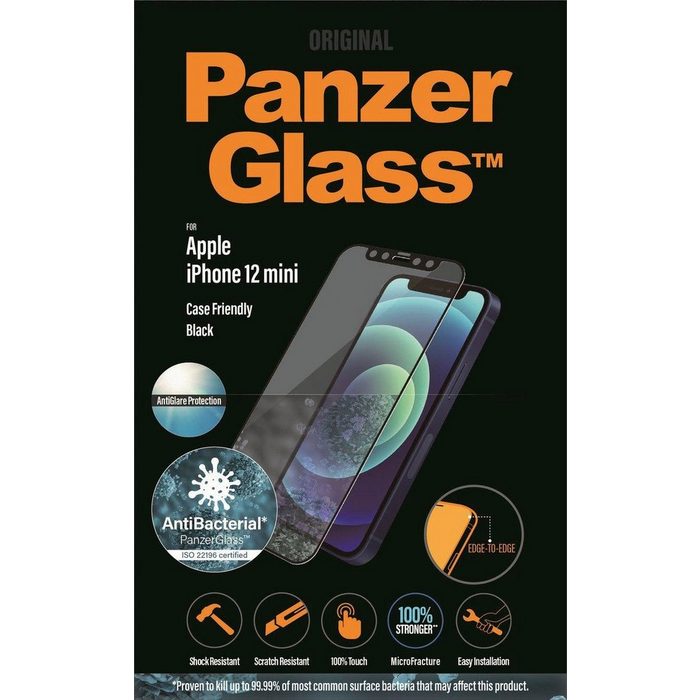 PanzerGlass E2E Case Friendly Apple iPhone 12 Mini für Apple iPhone 12 Mini Displayschutzglas