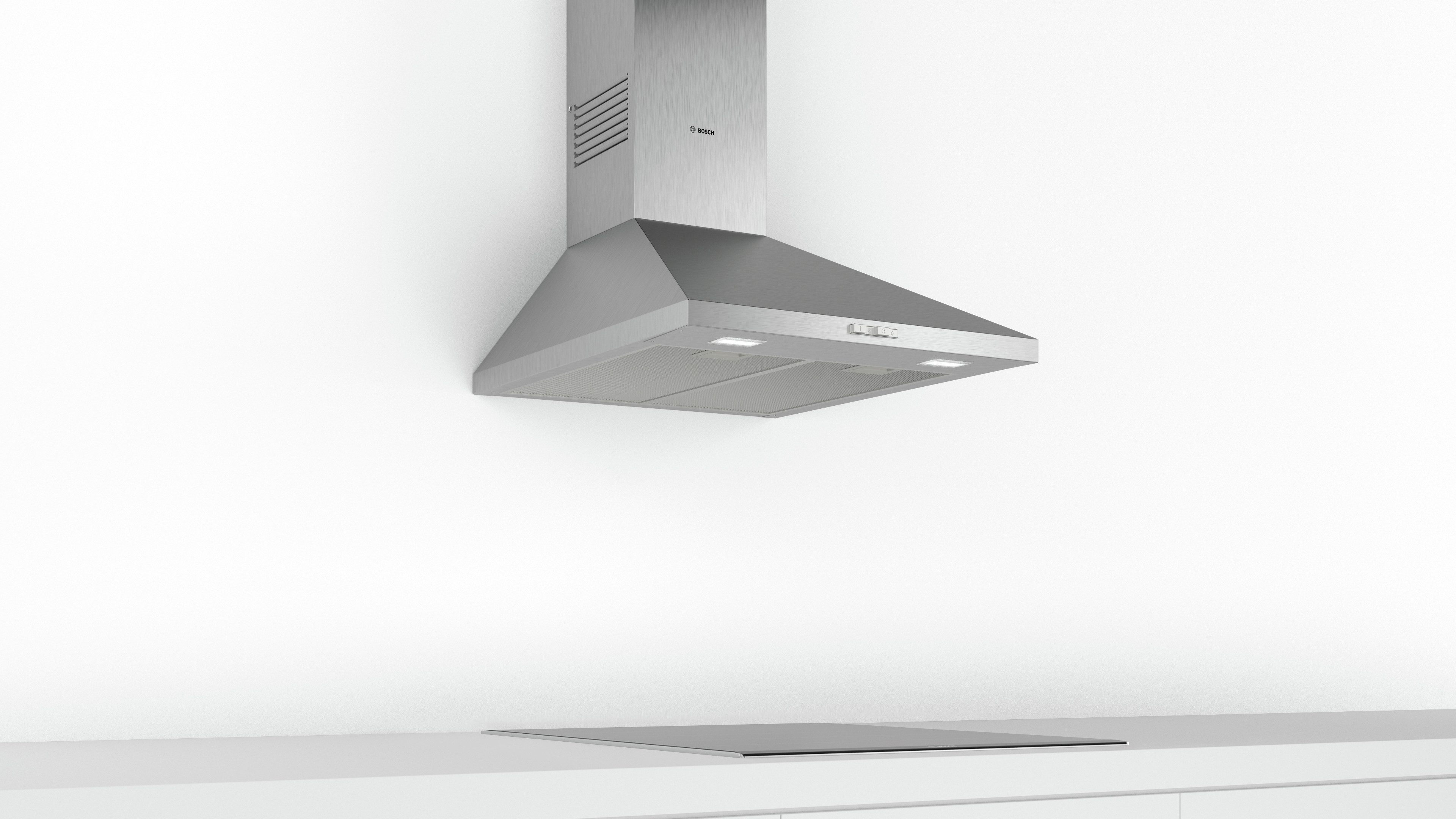 BOSCH Wandhaube DWP65BC51 Serie Serie 2 LED Belichtung und einfach zu reinigender Metall-Fettfilter – Bild 2 von 5