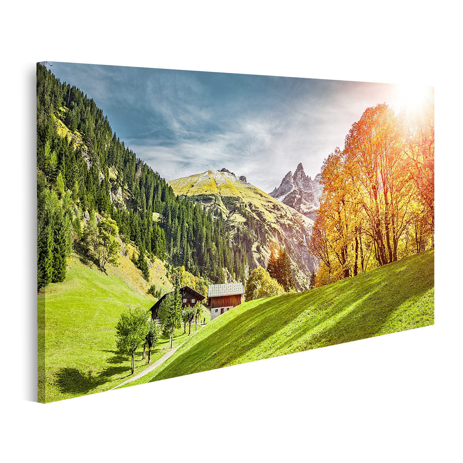 islandburner Leinwandbild Einödsbach Bei Oberstdorf Allgäu Bilder