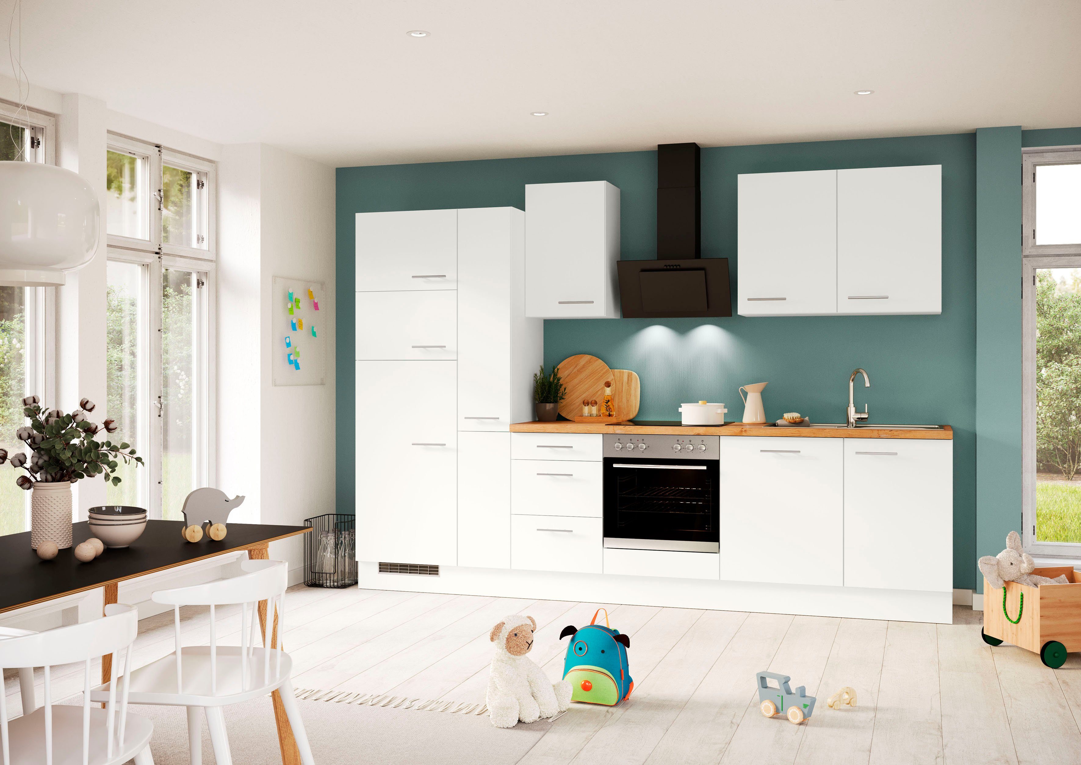 IMPULS KÜCHEN Küchenzeile "Valencia", Ausrichtung wählbar, günstig online kaufen