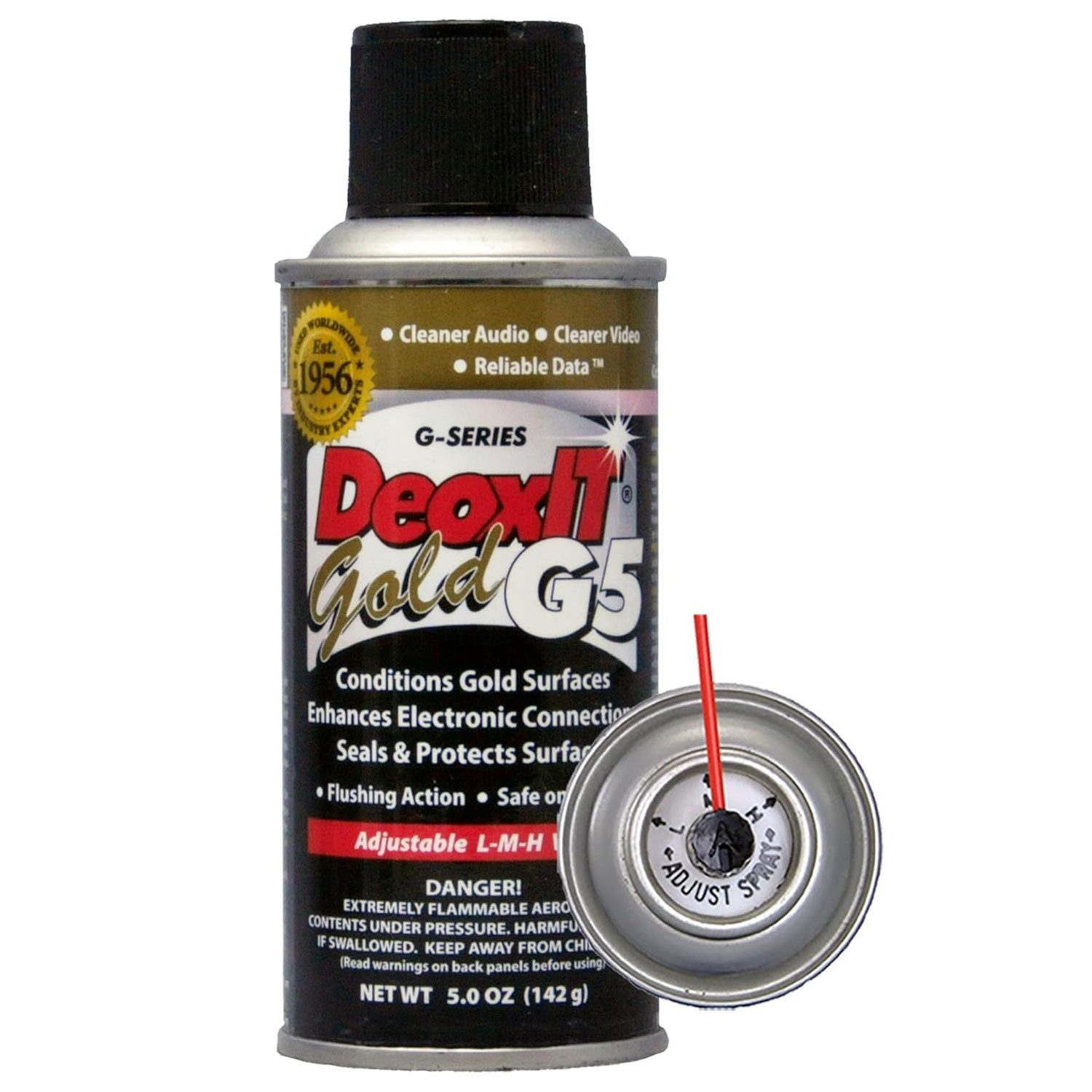 Caig Feinmechaniköl Caig DeoxIT G5S-6 Gold Kontaktspray, 142 g, (1-St., Pflegemittel), Hocheffizientes Pflegemittel