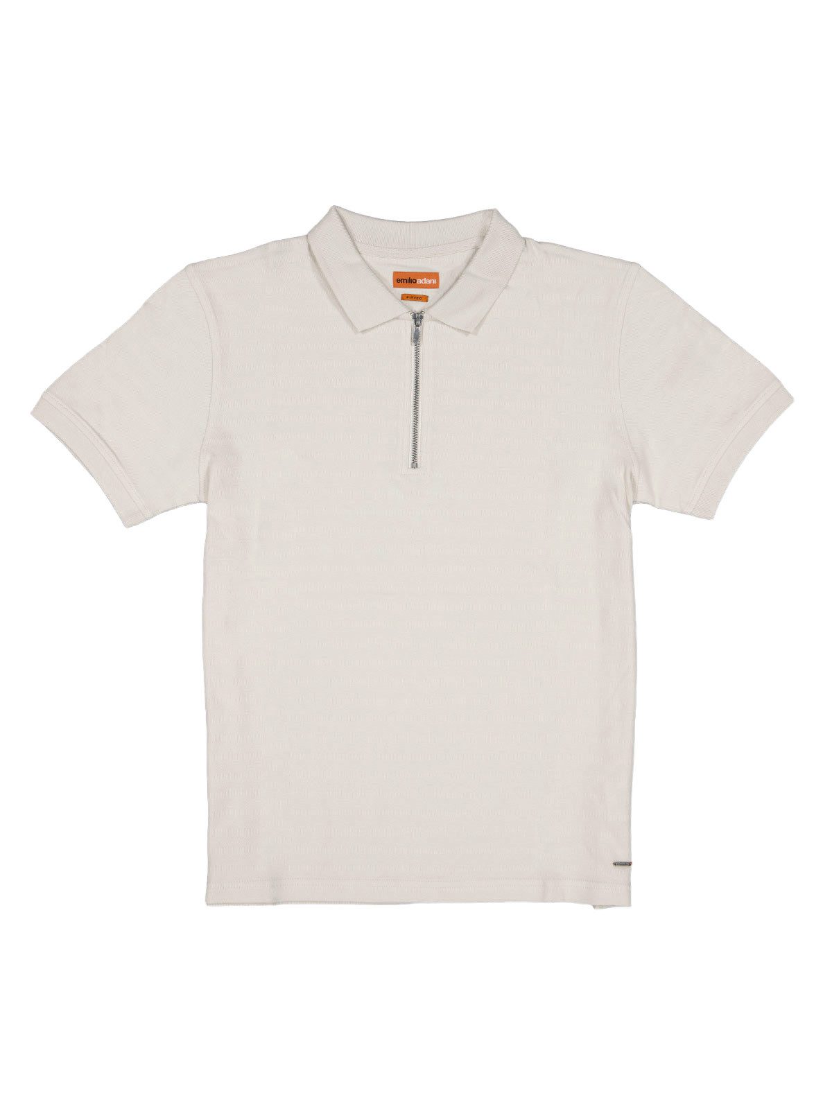 Poloshirt Herren Modisches Poloshirt mit Zipper, Beige