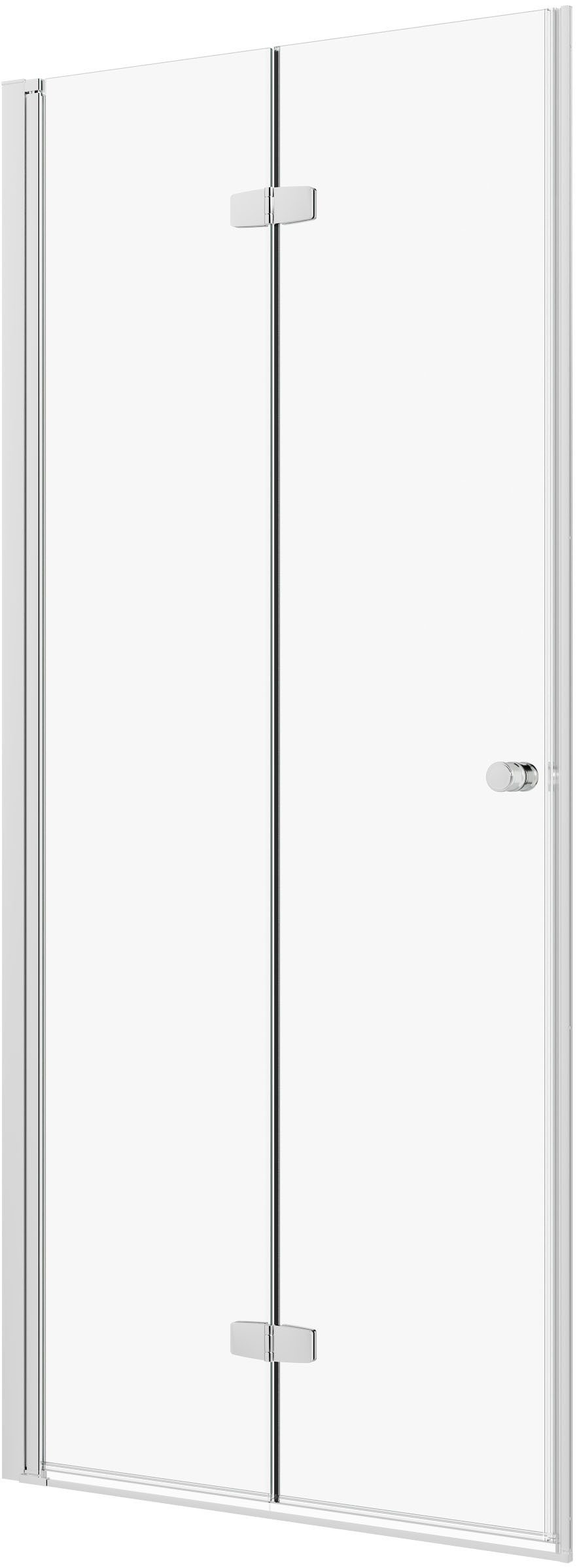 welltime Dusch-Einflügeltür Mixwell, 80x195 cm, Einscheibensicherheitsglas, (1-St., 1 von 2 Teilen für eine Ecklösung) Baukastensystem Duschflügeltür
