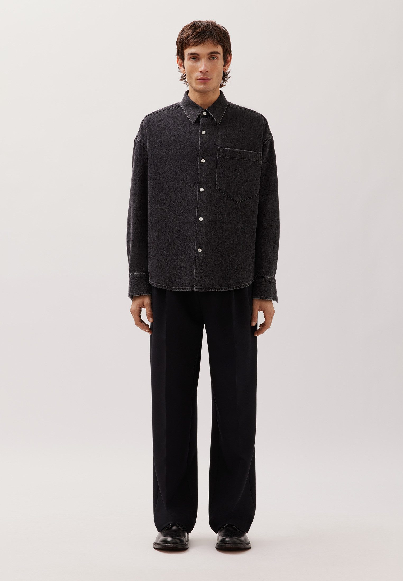 studio seidensticker Businesshemd Oversized 1/1 Kentkragen Denim