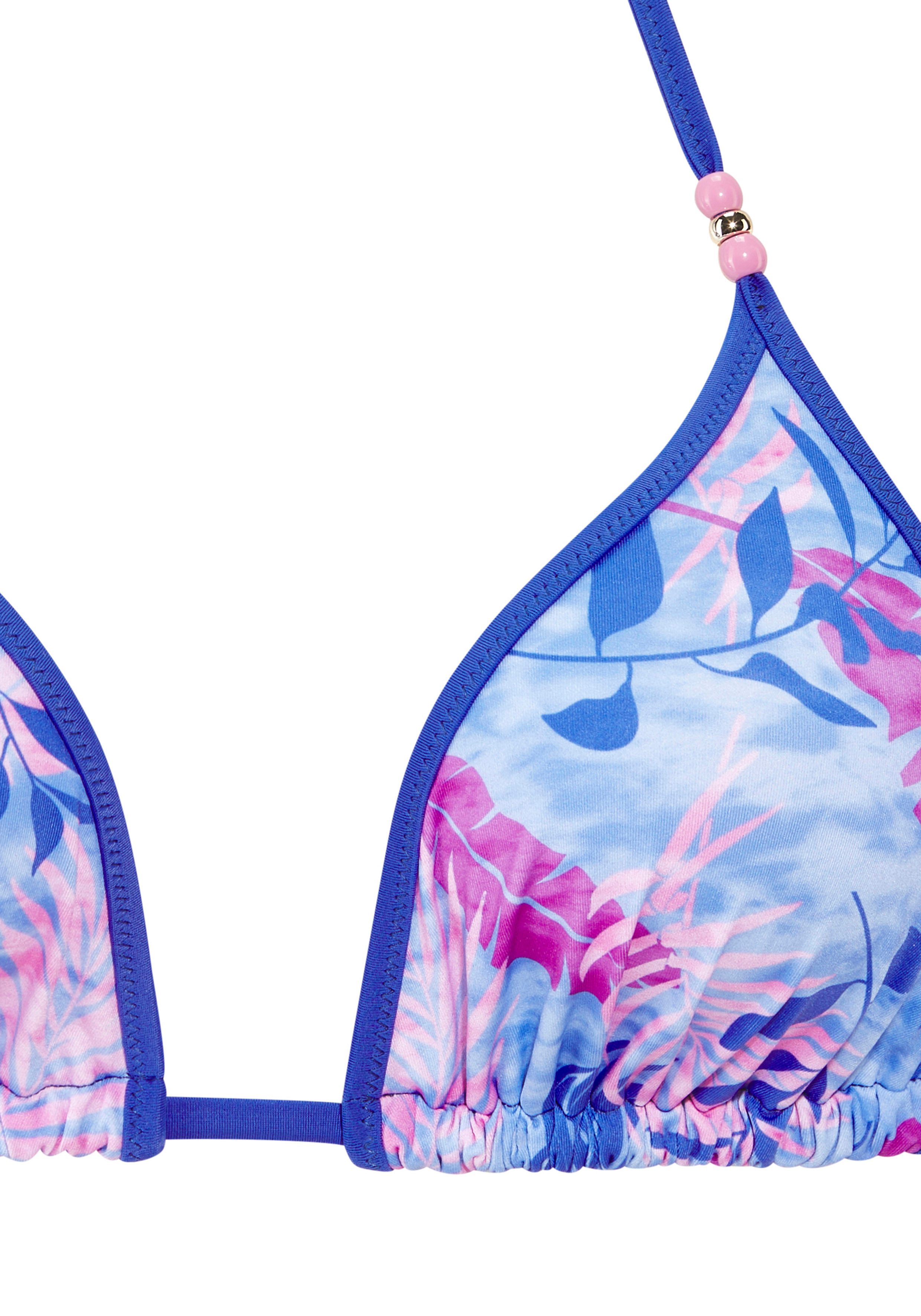 Vivance by Lascana Triangel-Bikini mit stylischem Blätterprint – Bild 3 von 4
