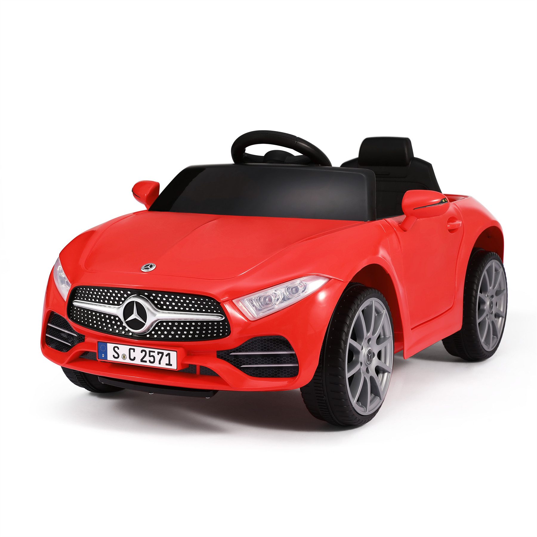 HomeMiYN Elektro-Kinderauto Mercedes Benz GTR 6V Kinder Elektroauto Kinderfahrzeug 2,5-4,5 km/h