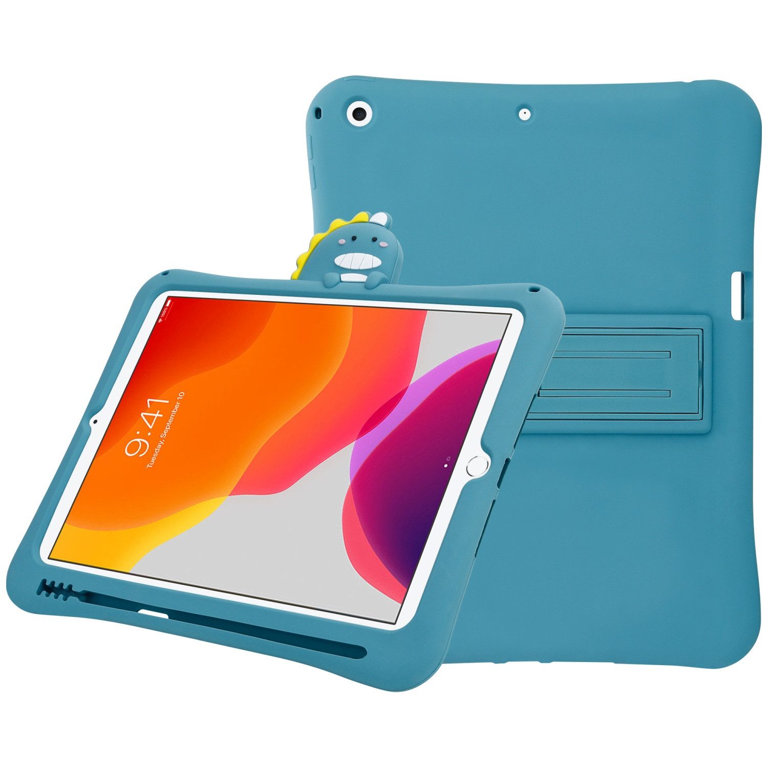 Cadorabo Tablet-Hülle Apple iPad AIR 3 (10.5 Zoll) Apple iPad AIR 3 (10.5 Zoll), Tablethülle - Schutzhülle für Kinder aus TPU Silikon mit Standfunktion
