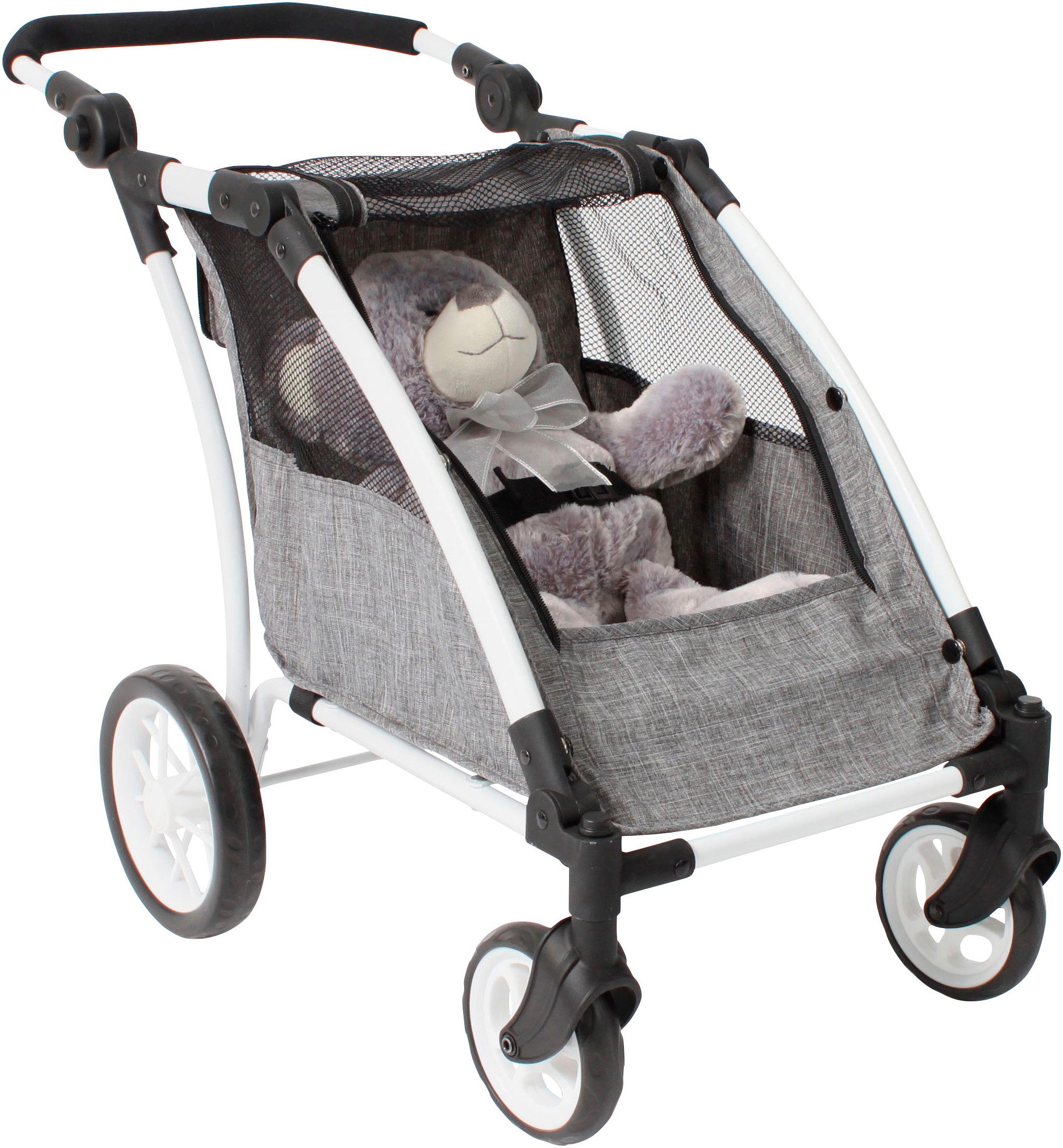 CHIC2000 Puppen-Zwillingsbuggy Puppen-Trailer Roadster, für zwei Puppen – Bild 5 von 5