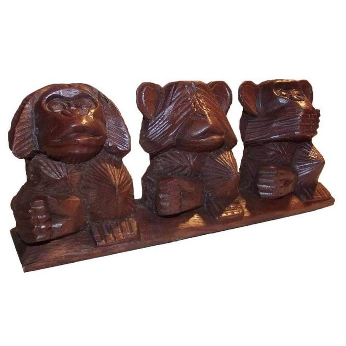 SIMANDRA Skulptur Die 3 Affen erhältlich in 3 Versionen Hoch Einzeln & Zusammen