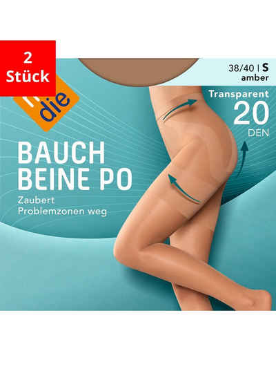Nur Die Feinstrumpfhose »Bauch-Beine-Po, 20 Den« (2 St)