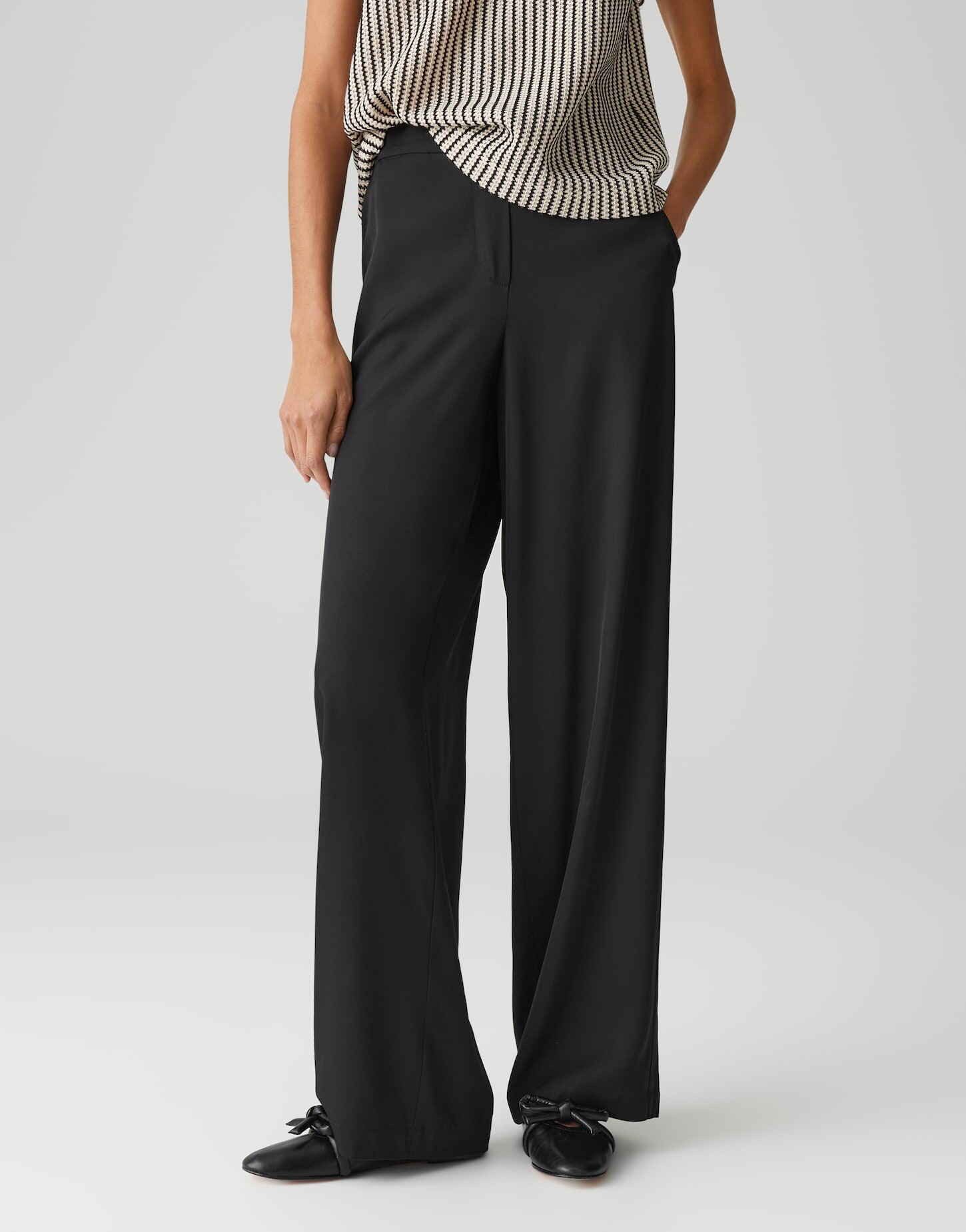 OPUS Schlupfhose MAROU TRAVEL aus leichtem Viskose Twill High Rise, Long, R günstig online kaufen