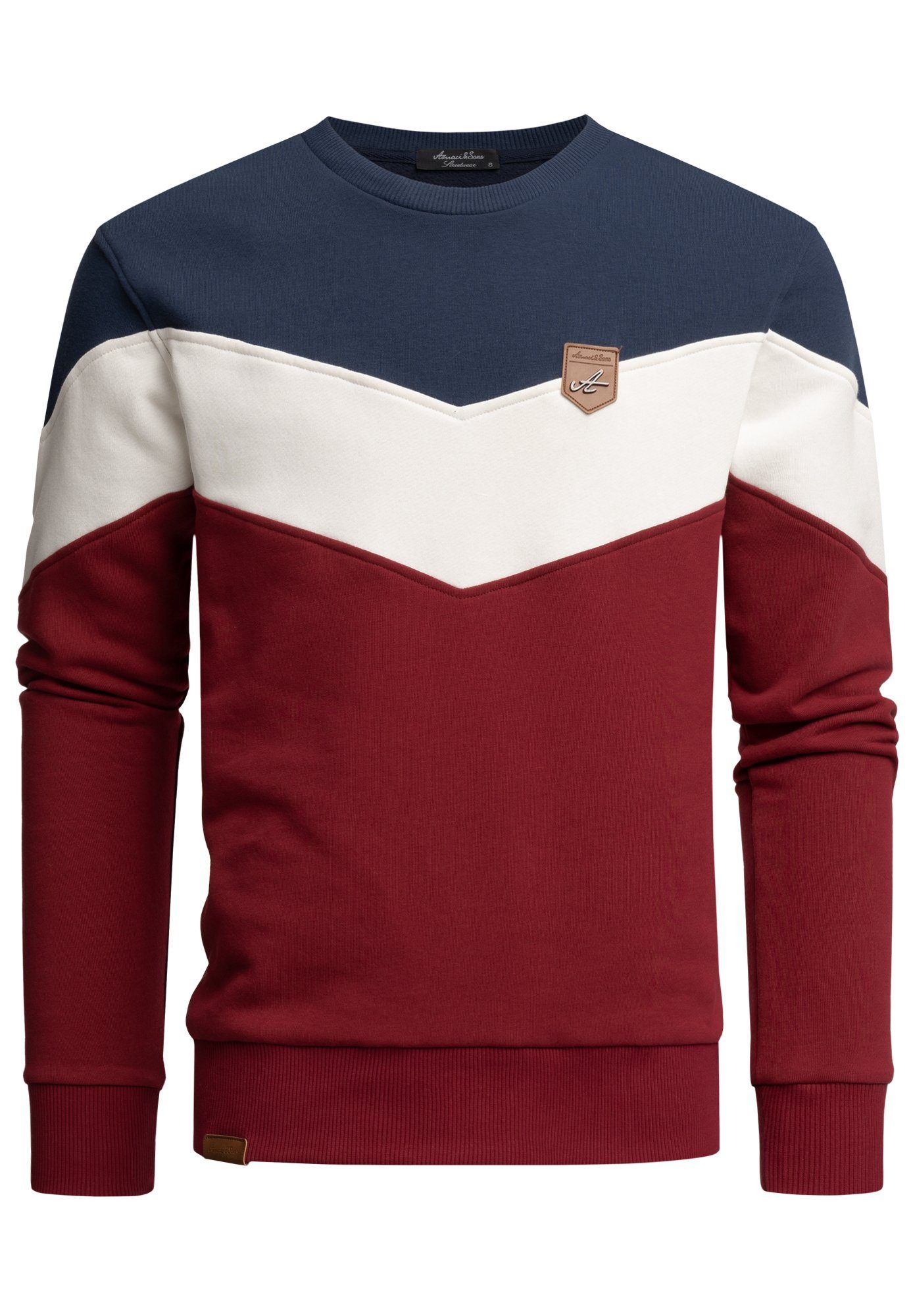 Sweatshirt PALMDALE Sweatshirt mit Rundhalsausschnitt
