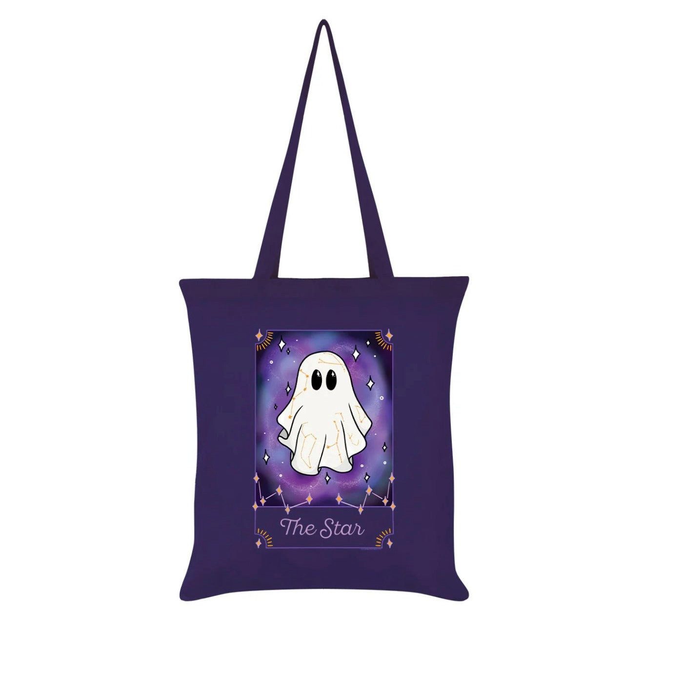 Grindstore Schultertasche Süße Tragetasche Stofftasche violett Geist "The Star", Süße Tragetasche Stofftasche violett Geist "The Star"
